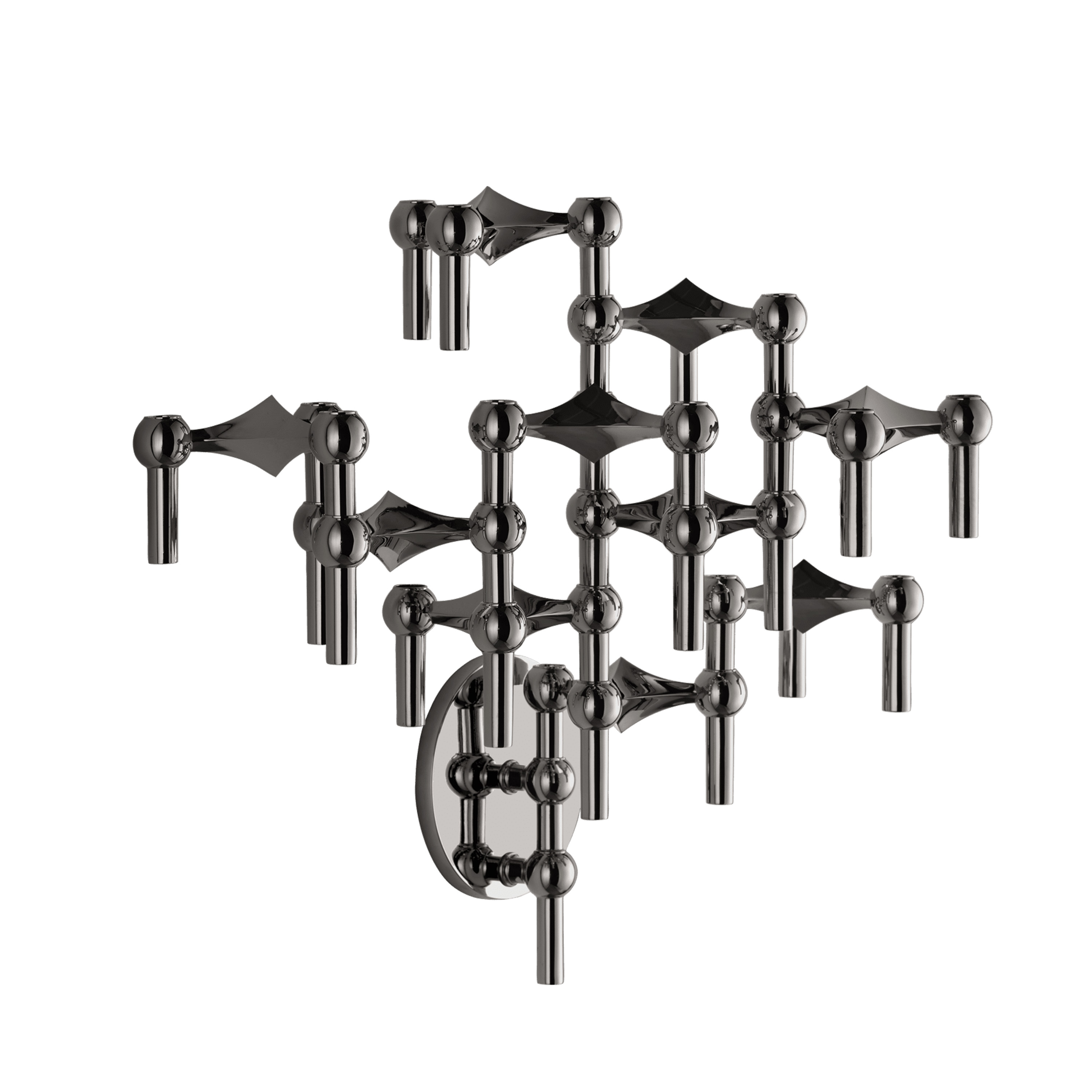 Stoff STOFF Nagel Väggljusstake Ljusstake Black Chrome