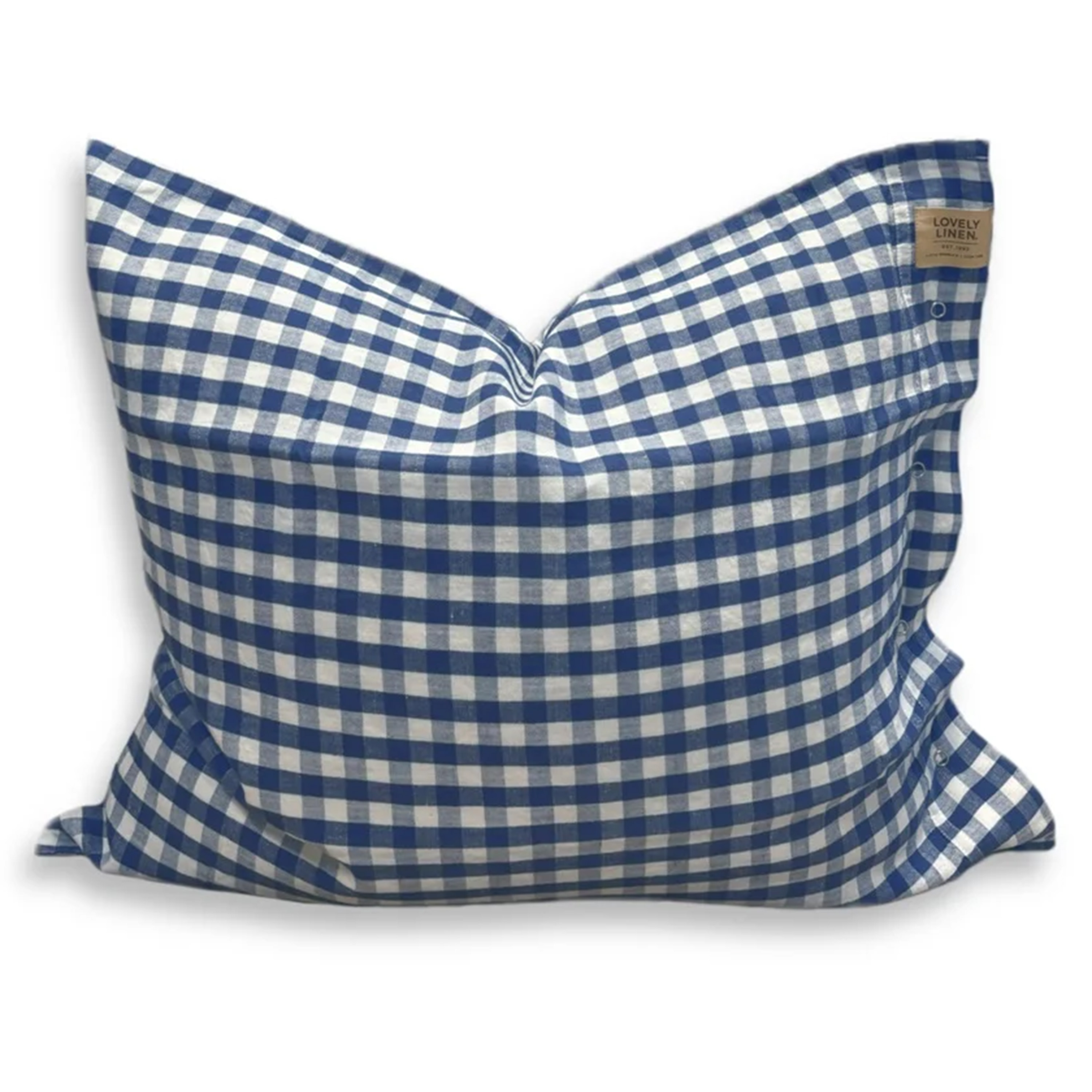 Lovely Linen Misty Örngott Linne Square Denim Blue 50x60