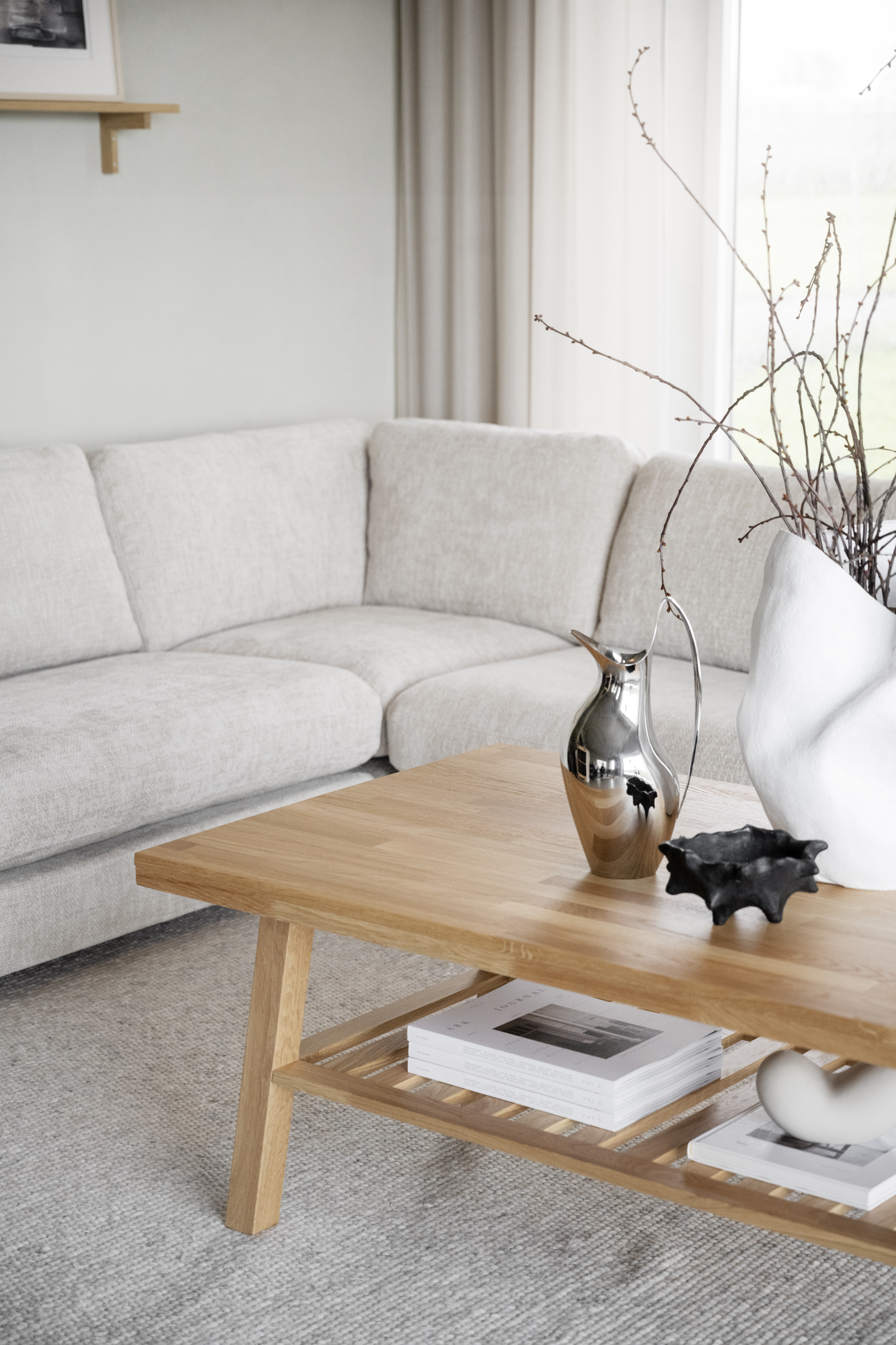 Rowico Home Duncan 1.5-sits Hörnmodul Ljusgrå