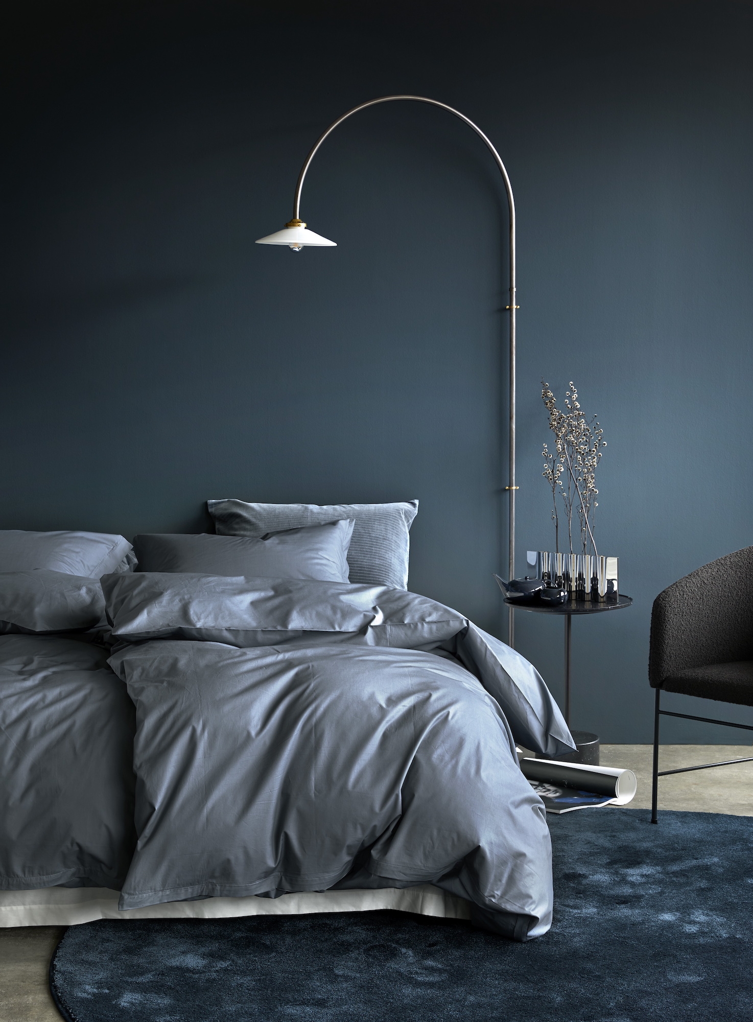 Høie Royal 2-dels Påslakanset Bambu Percale Blå