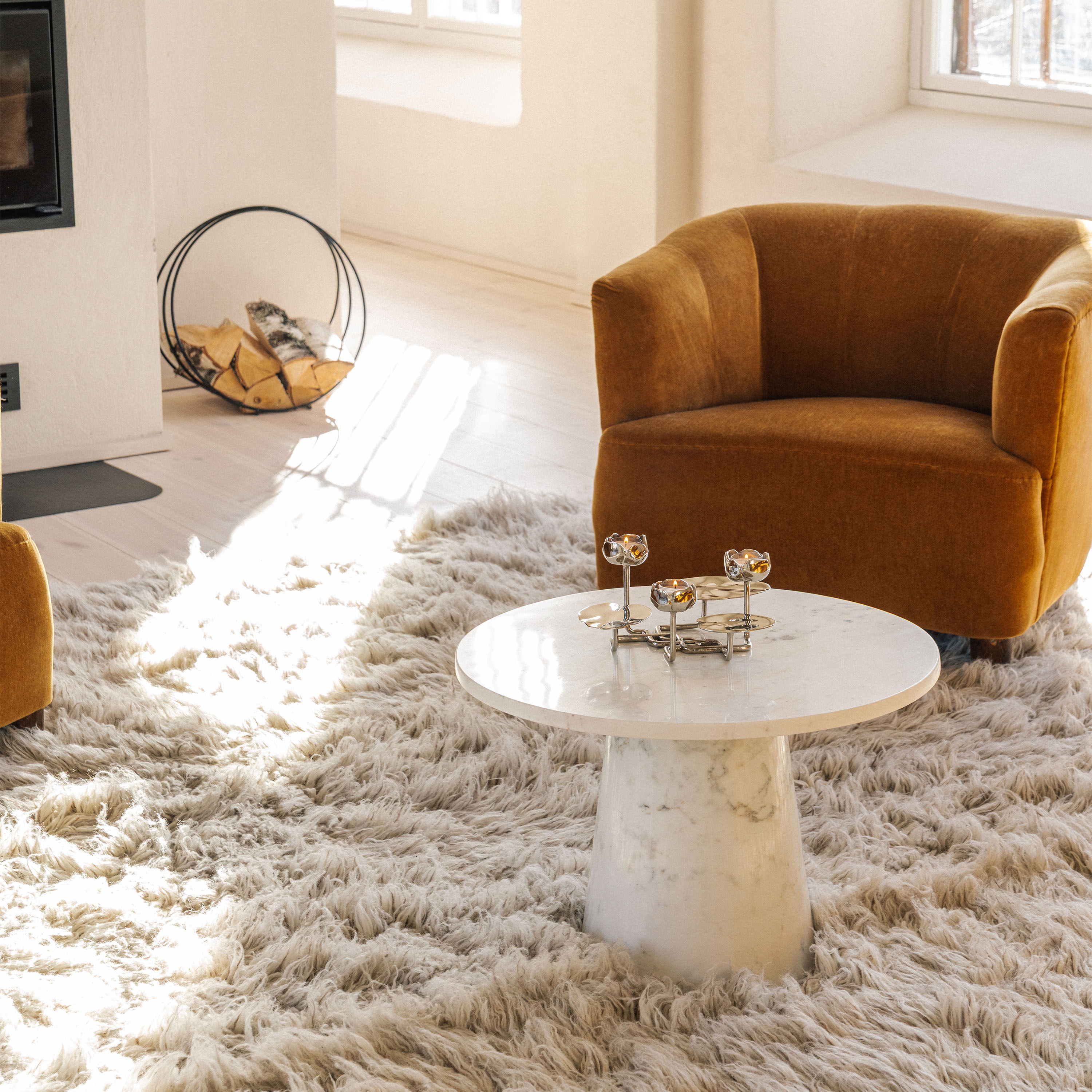 Hilke Collection Ninfea Ljusstake Silver Grande