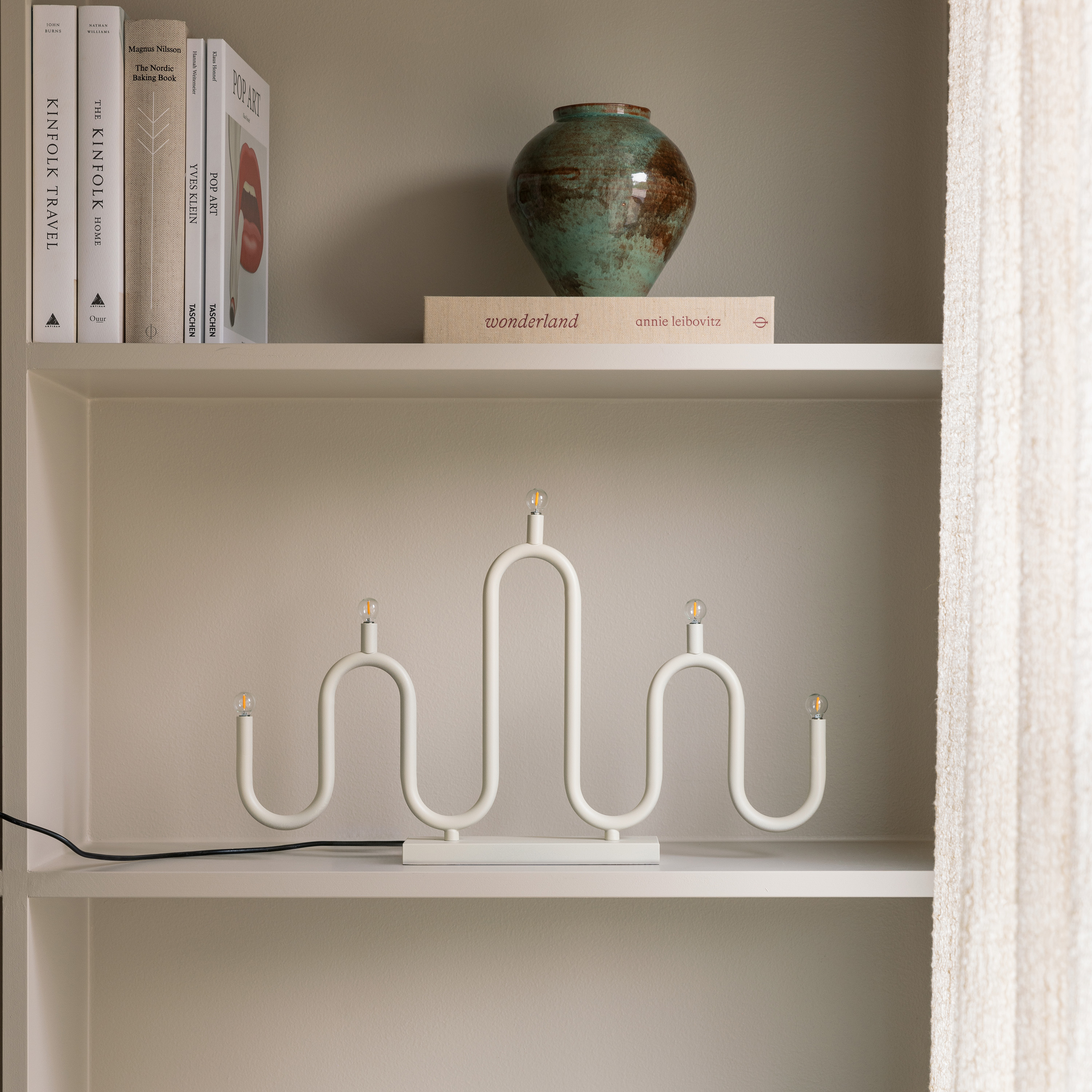 Globen Lighting Noel Adventtikynttelikkö 5 Norsunluu