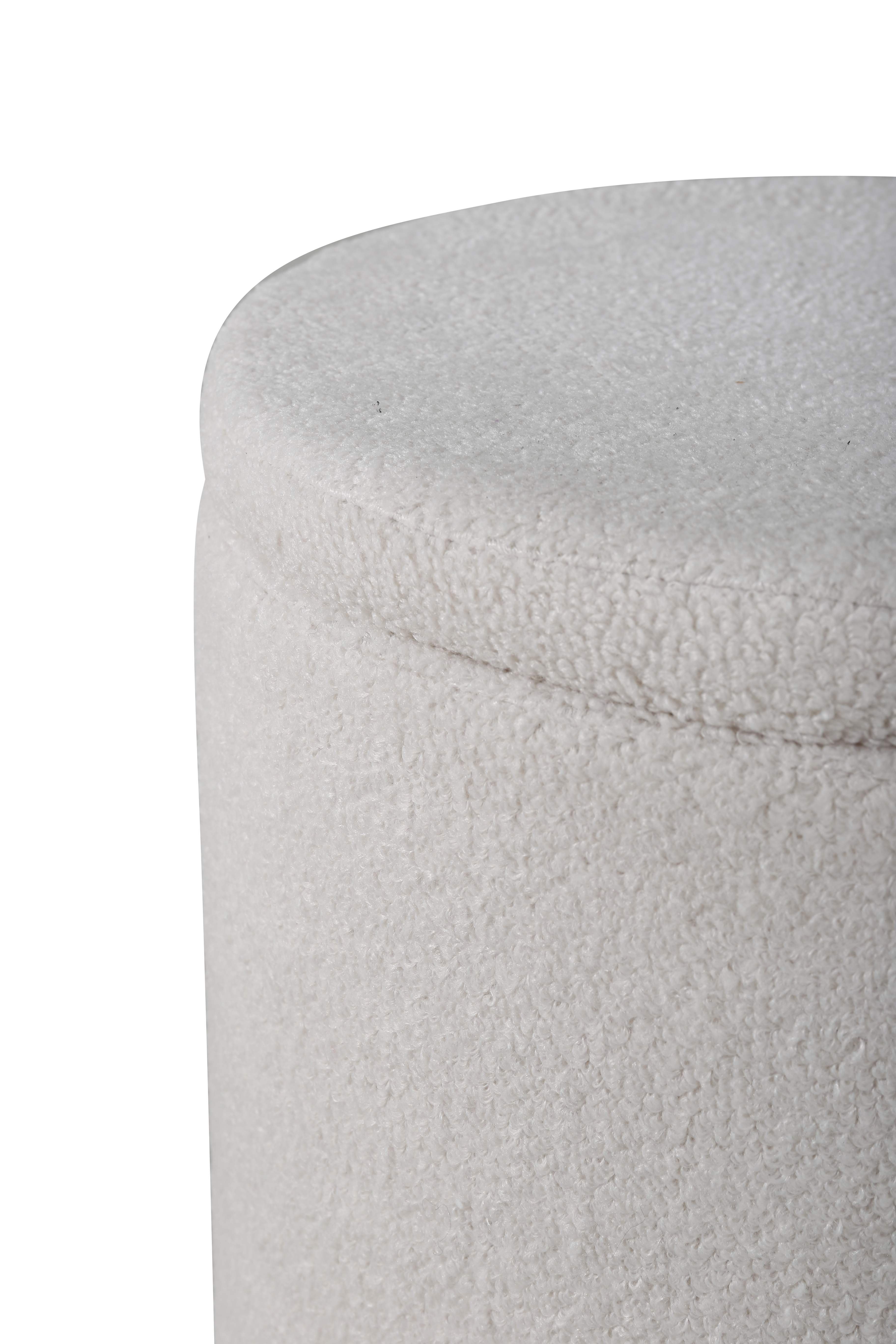 Venture Home Frances Sittpuff Förvaring Teddy Offwhite