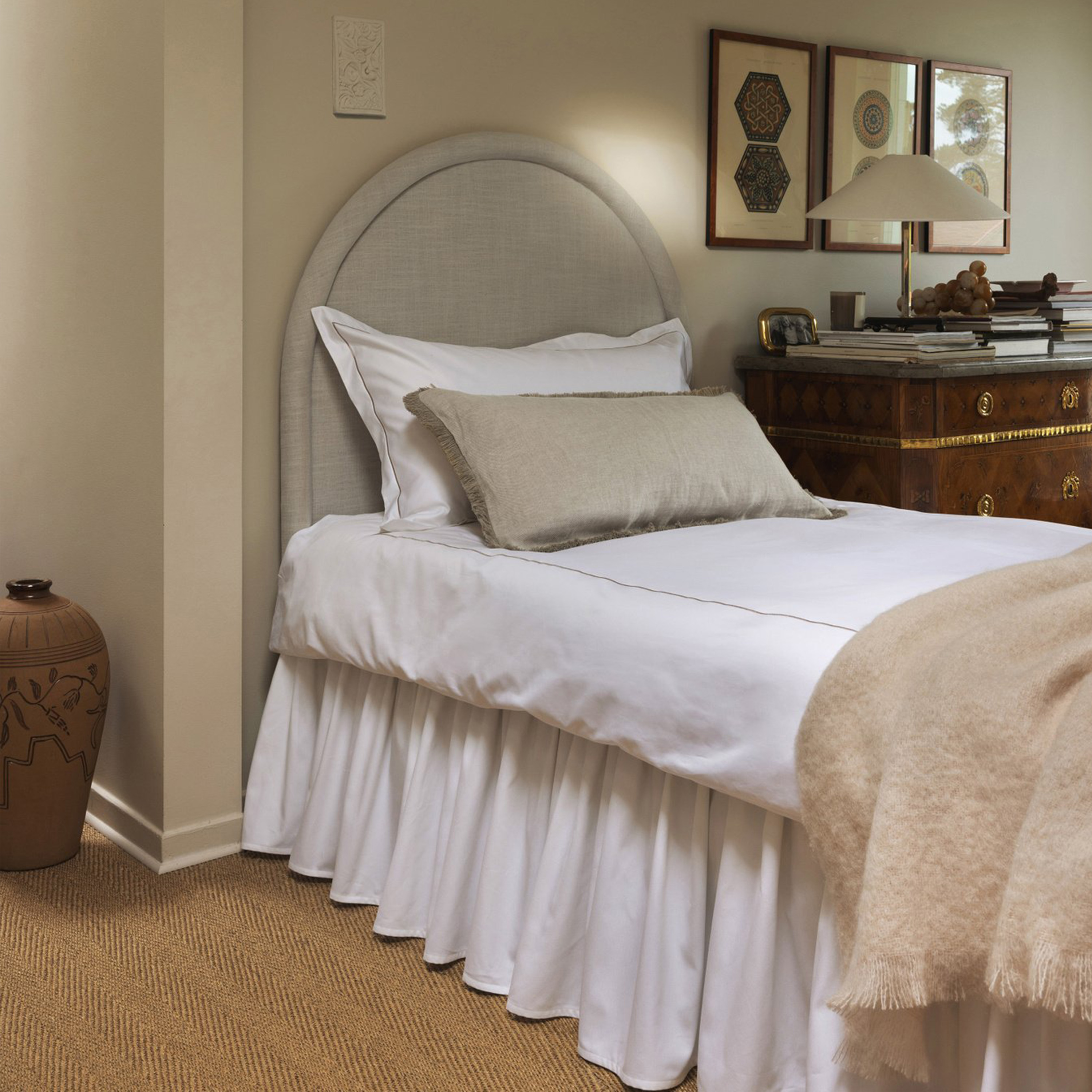 Mille Notti Roma Sengekappe Hvit 180x220x52