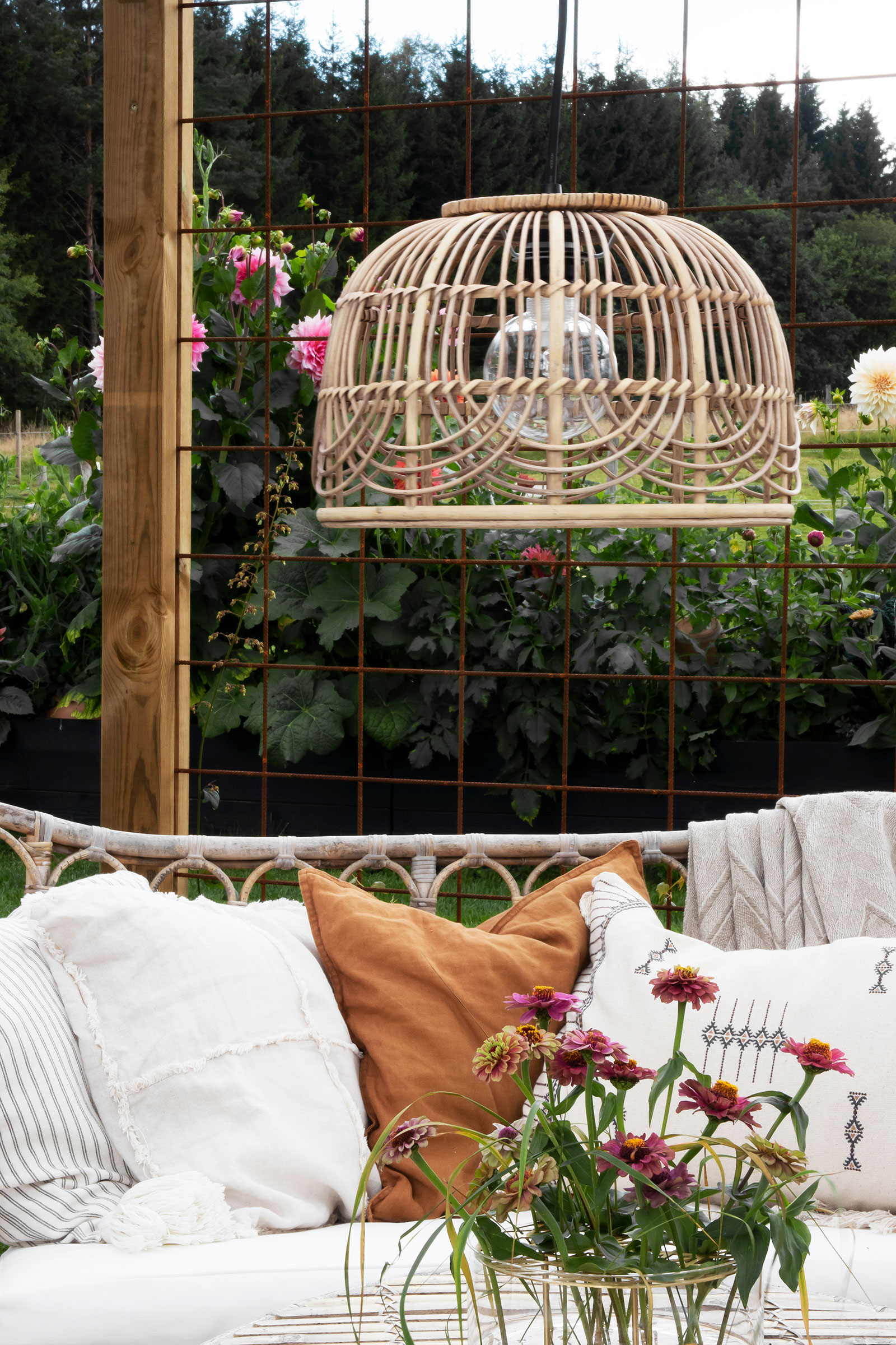 Globen Lighting Bali 35 35 Bildschirm Natur