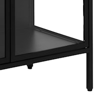 Nordic Home Neah Vitriinikaappi Black 180 cm