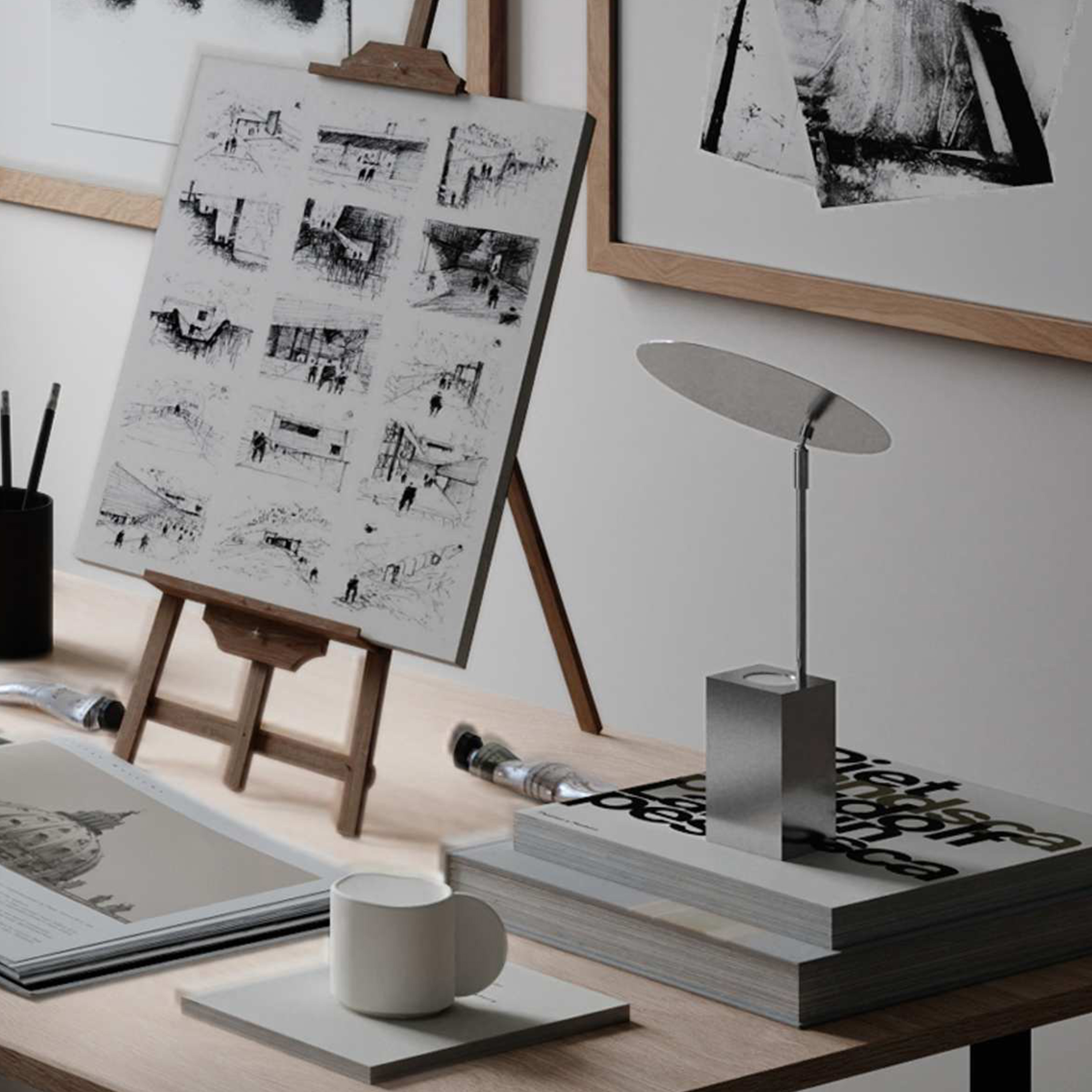 101 Copenhagen Reflect Tischlampe Chrome 39cm