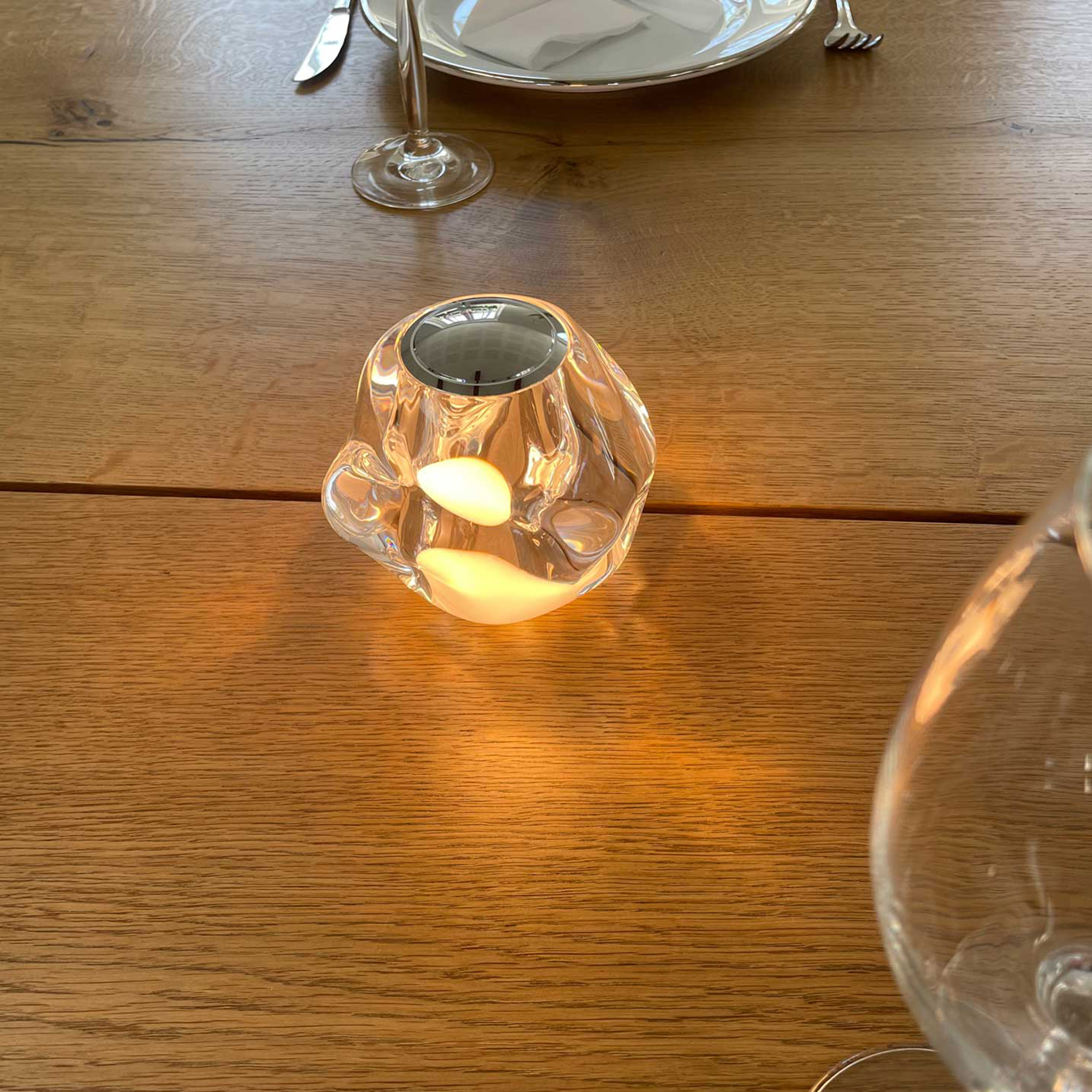 LOOM Design Ice Ball Portabel Bordlampe Chrome