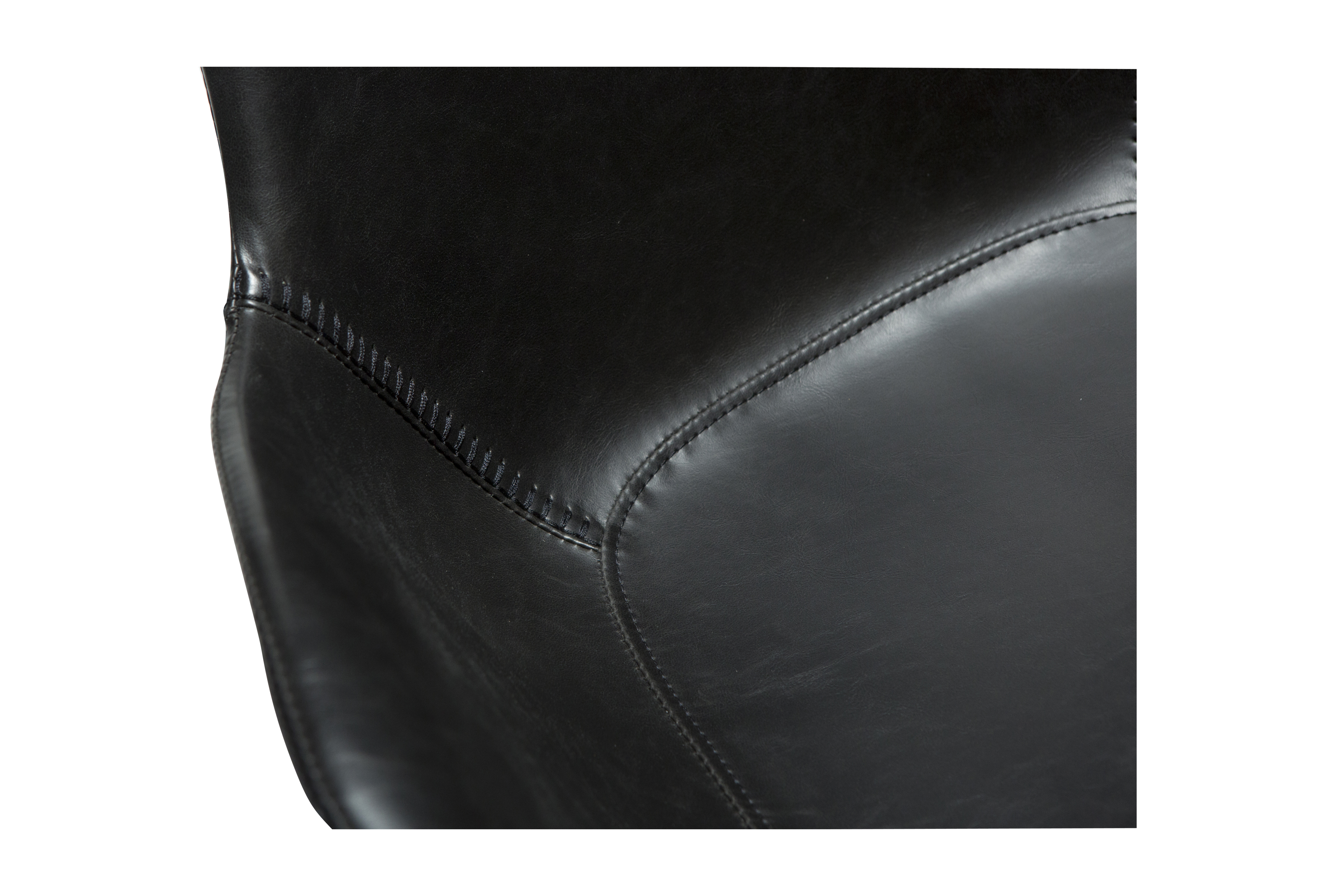 Dan Form Hype Armstuhl Kunstleder Schwarz/Schwarz