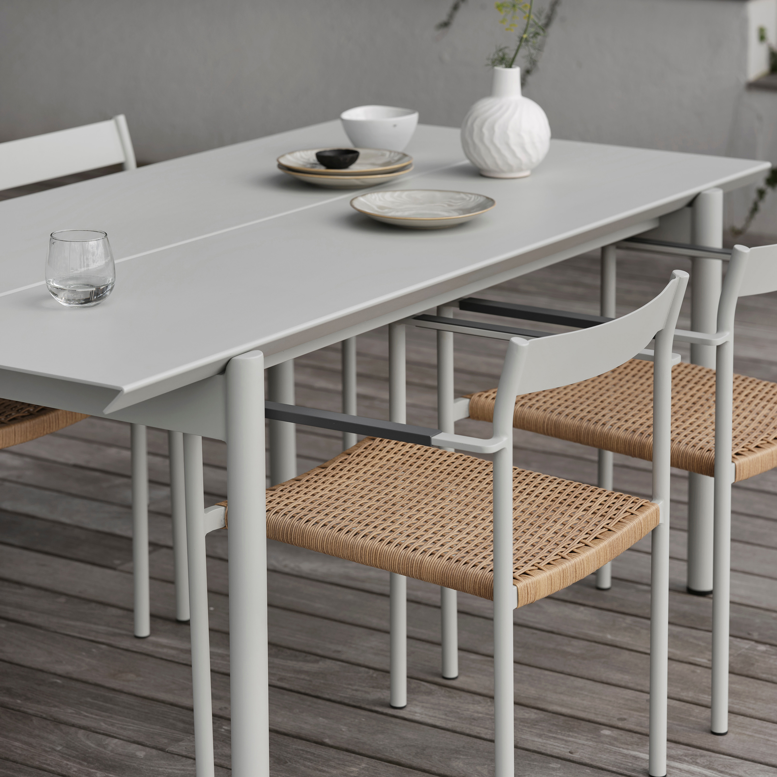 Brafab DK Karmstol Light Grey/Natur