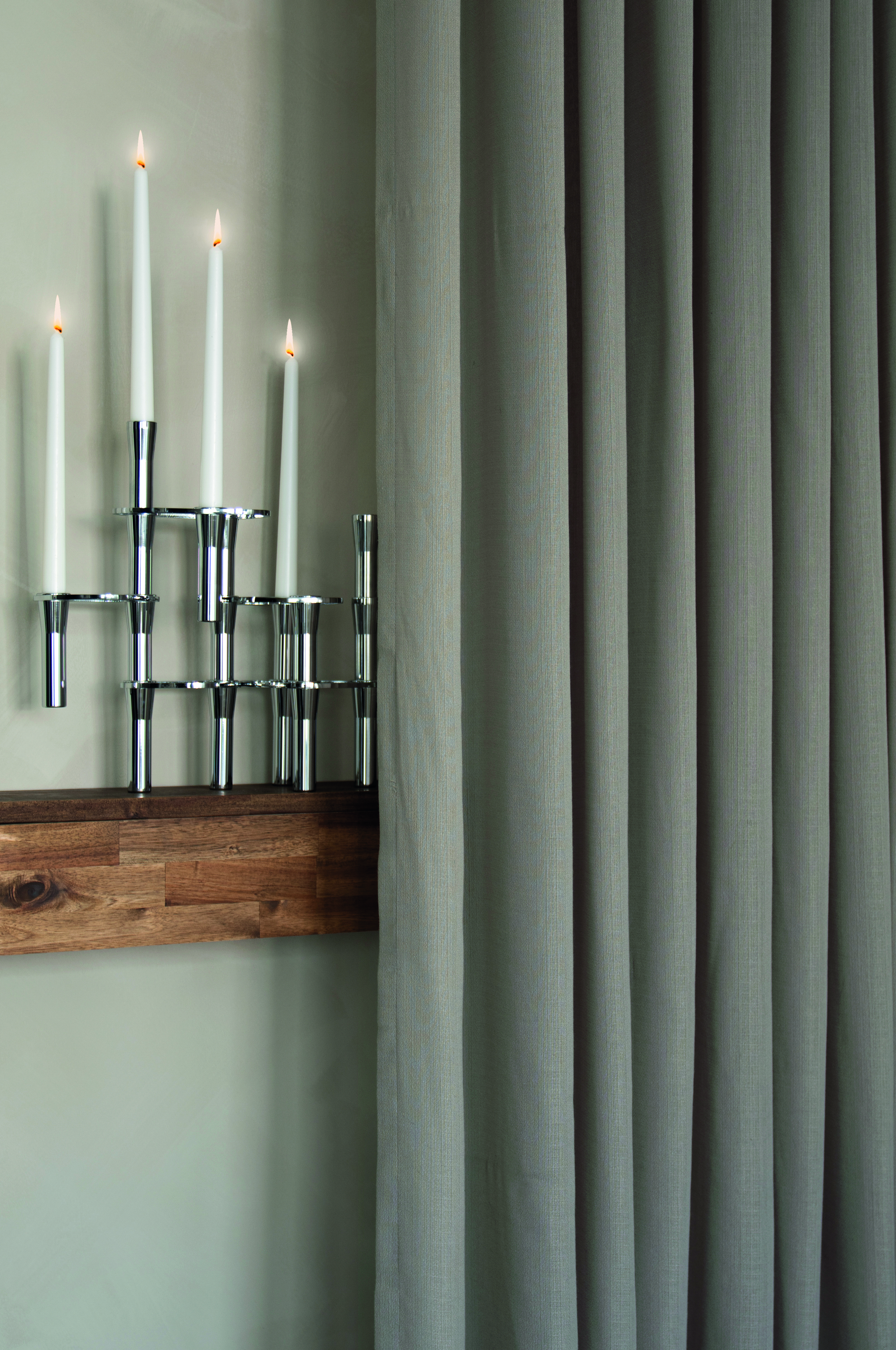 Vilja Gardinlängd Greige  250cm