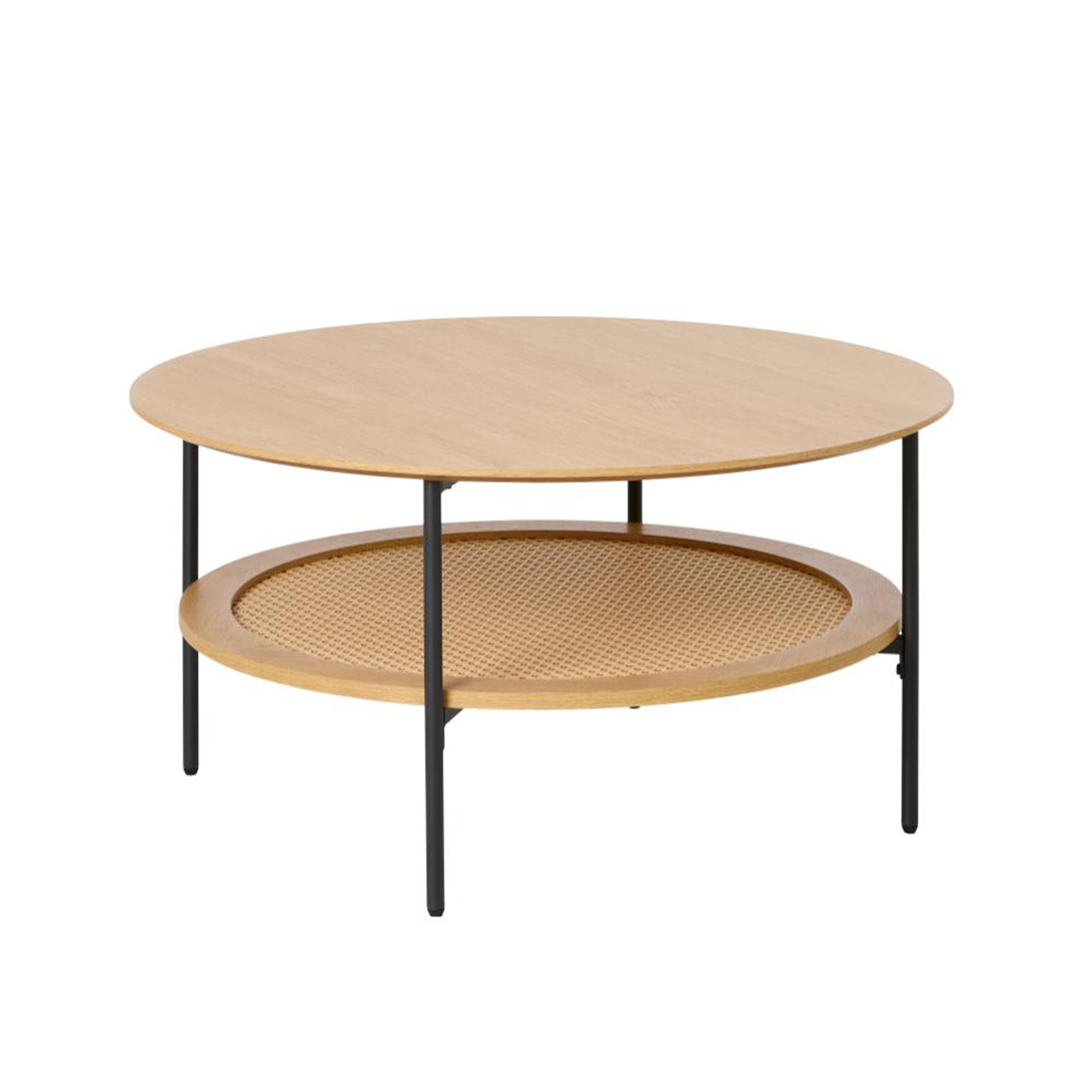 Nordic Home Elin Couchtisch Eiche Ø80