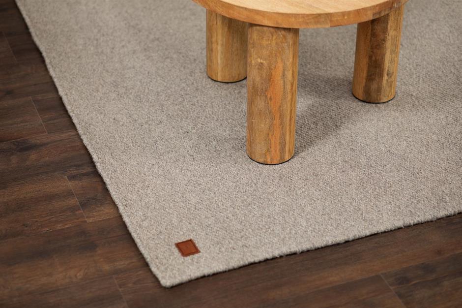 KM Carpets Elina Ull Gångmatta Grå 75x230