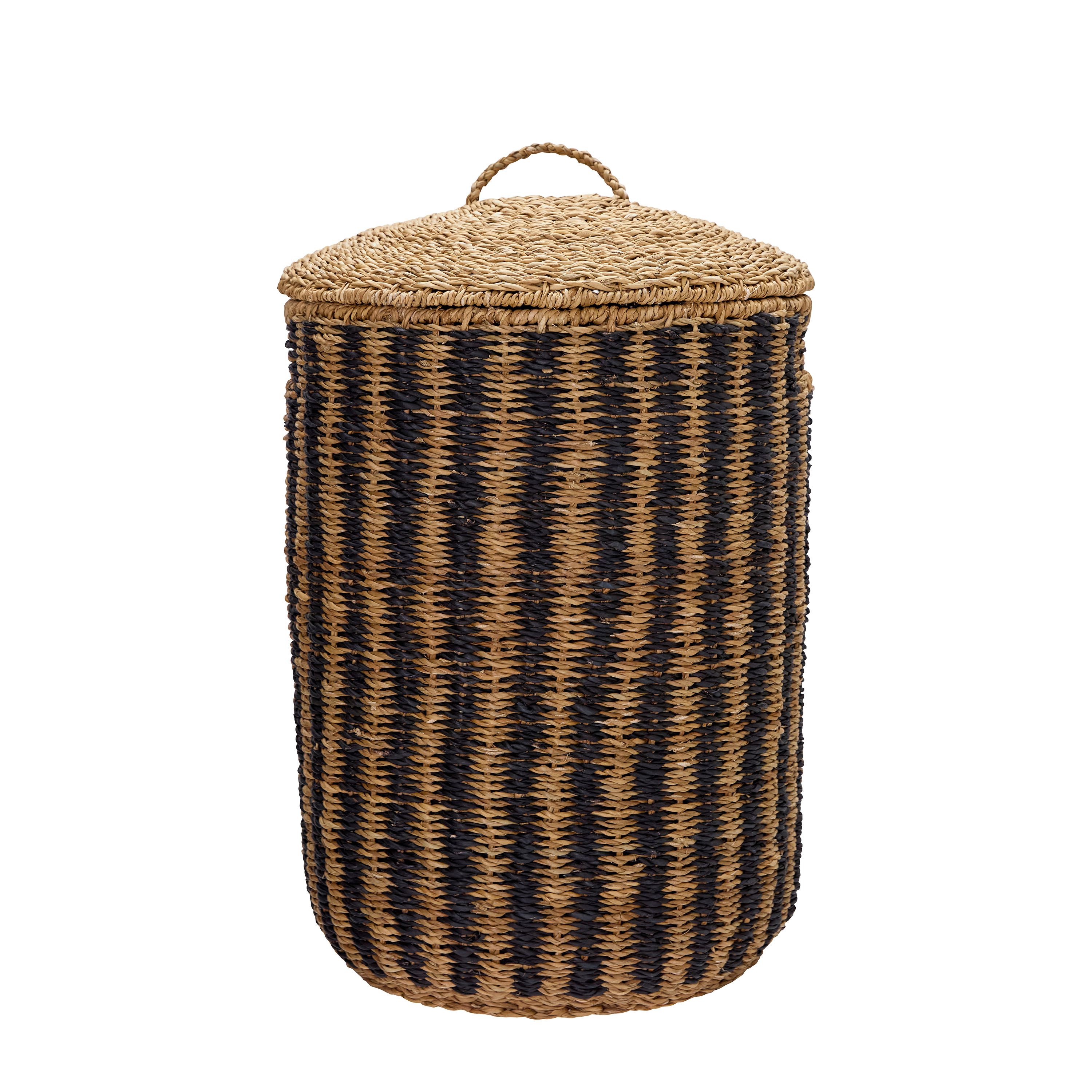 House Doctor Cesto Wäschekorb Natur/Schwarz 2er-Set