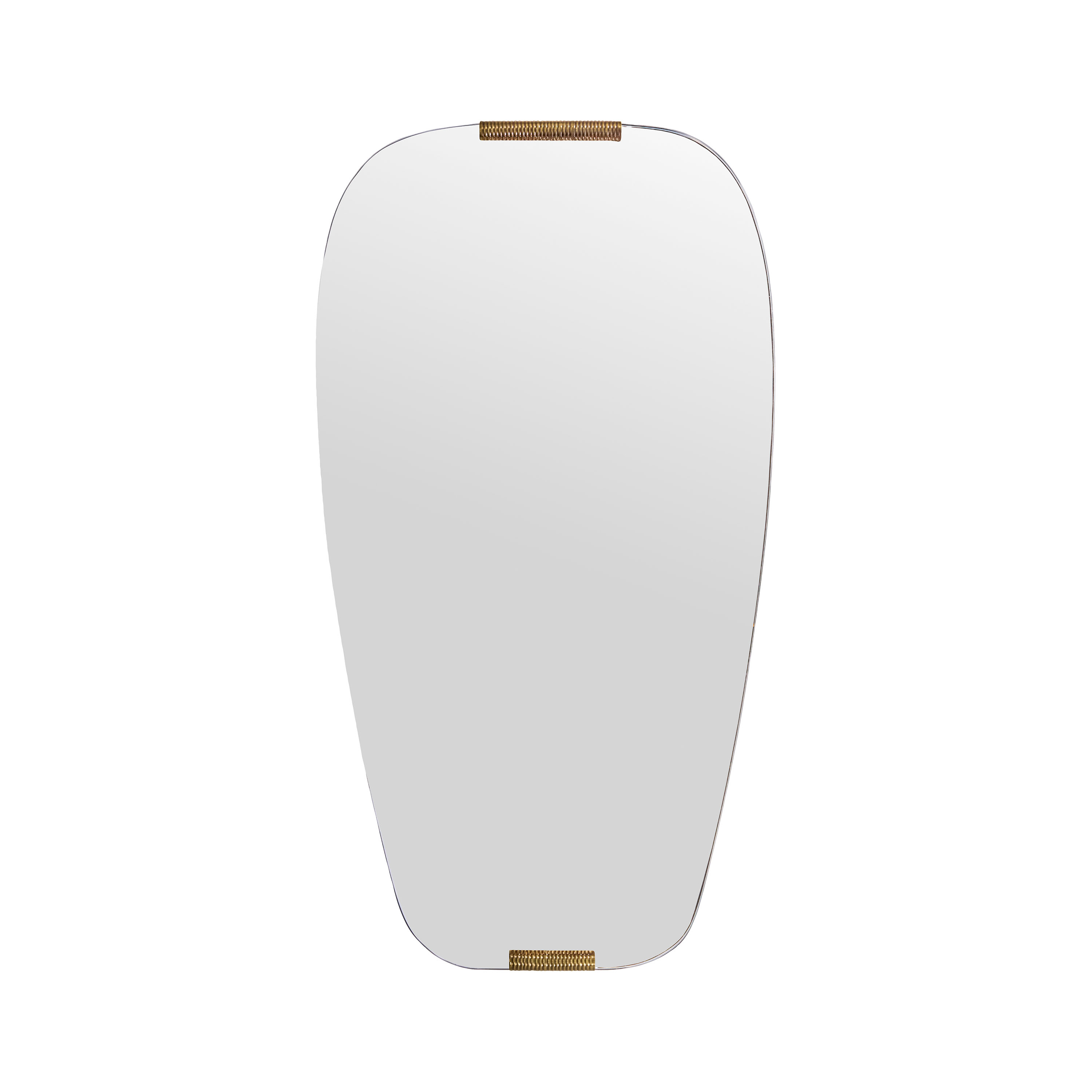 Clips Spegel Golden/Antique Aluminium 54x100