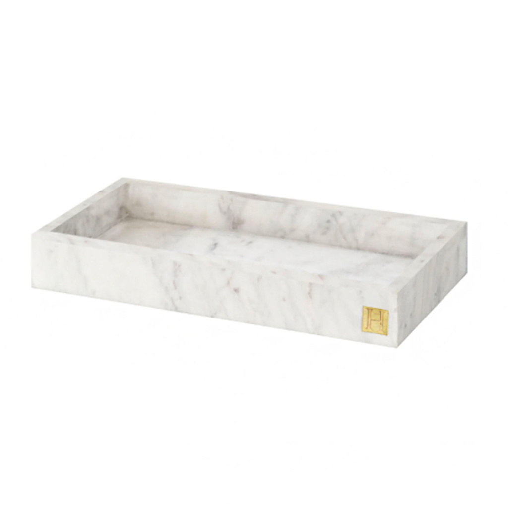 Hilke Collection - Marmorbricka med kant - Vit