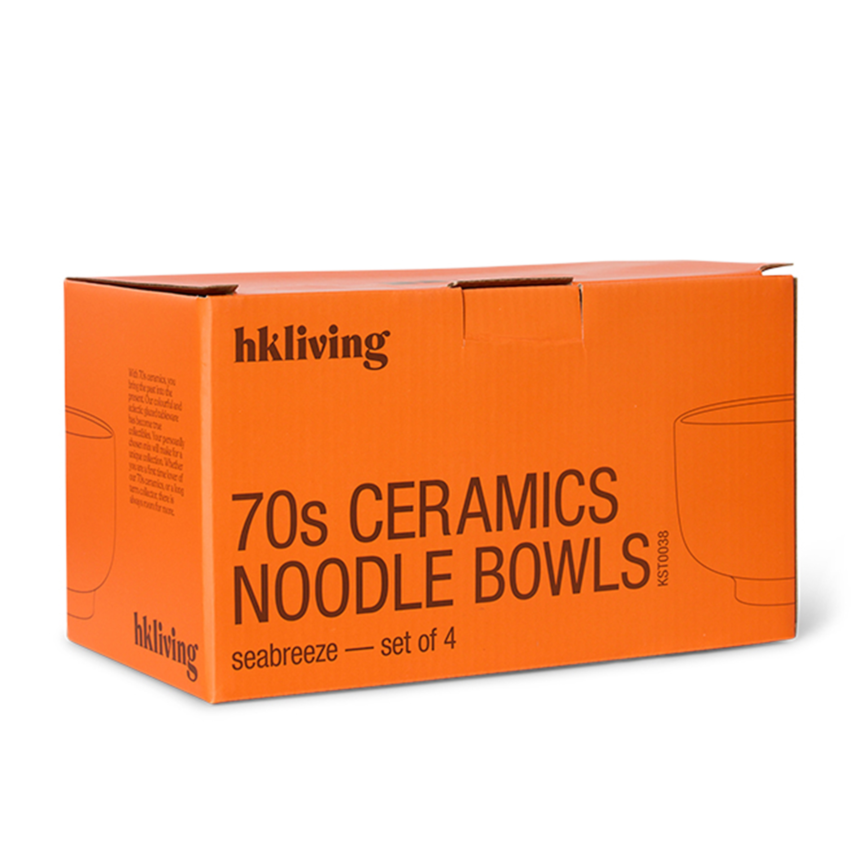 HKliving 70s Ceramics Skål Seabreeze 4-pack