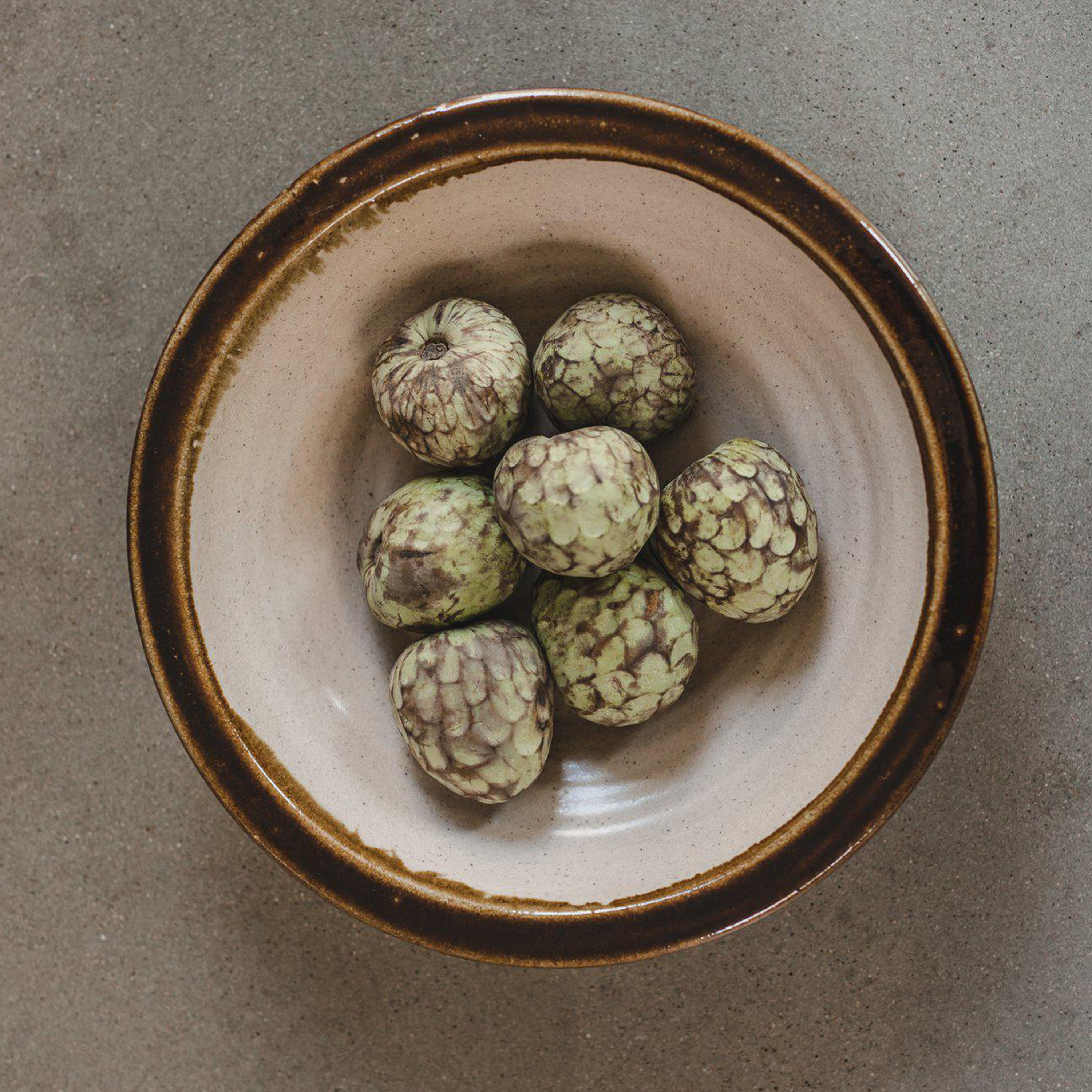 Jakobsdals Halo Skål Vit/brun