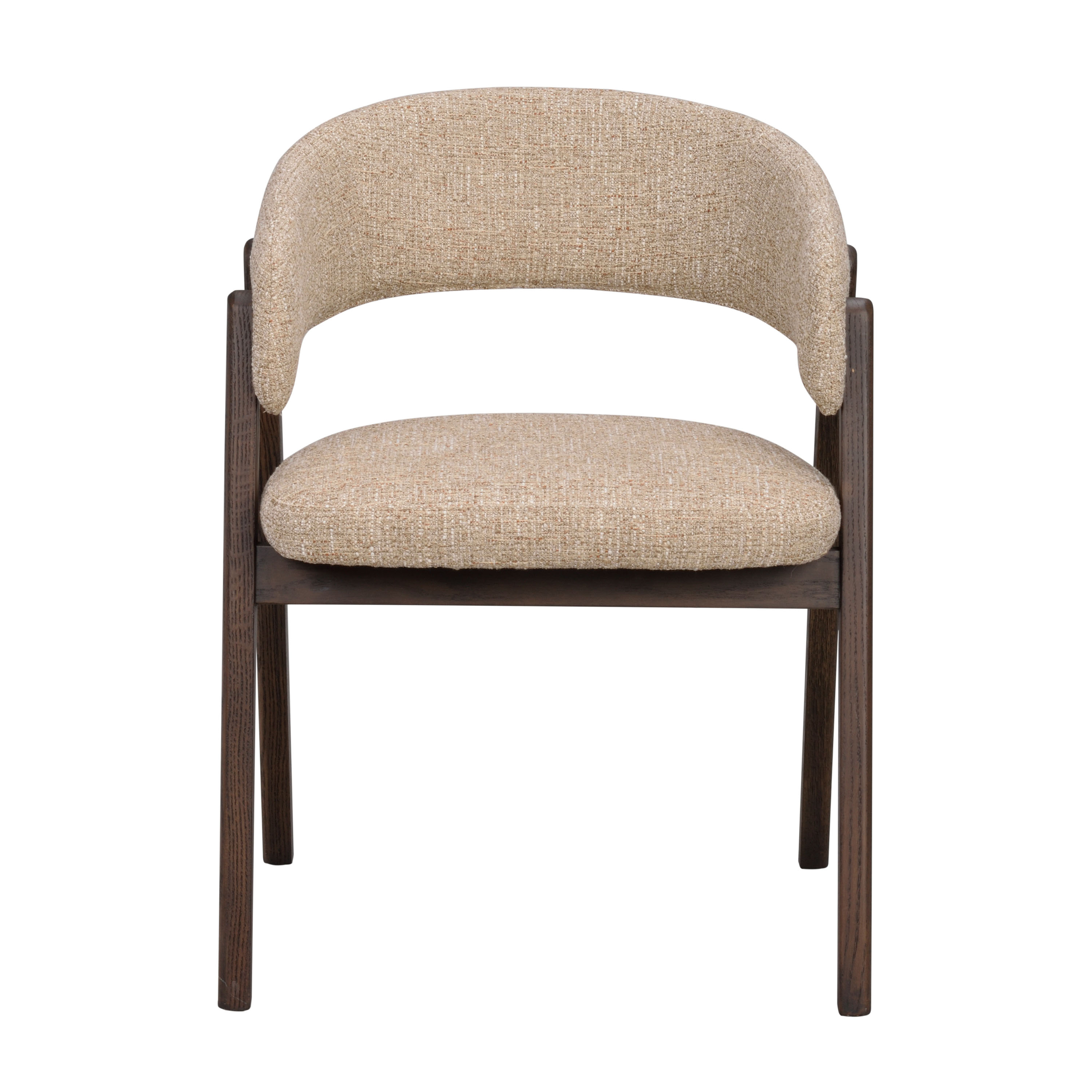 Rowico Home Barnaby Armlehnstuhl Dunkelbeige/Eiche