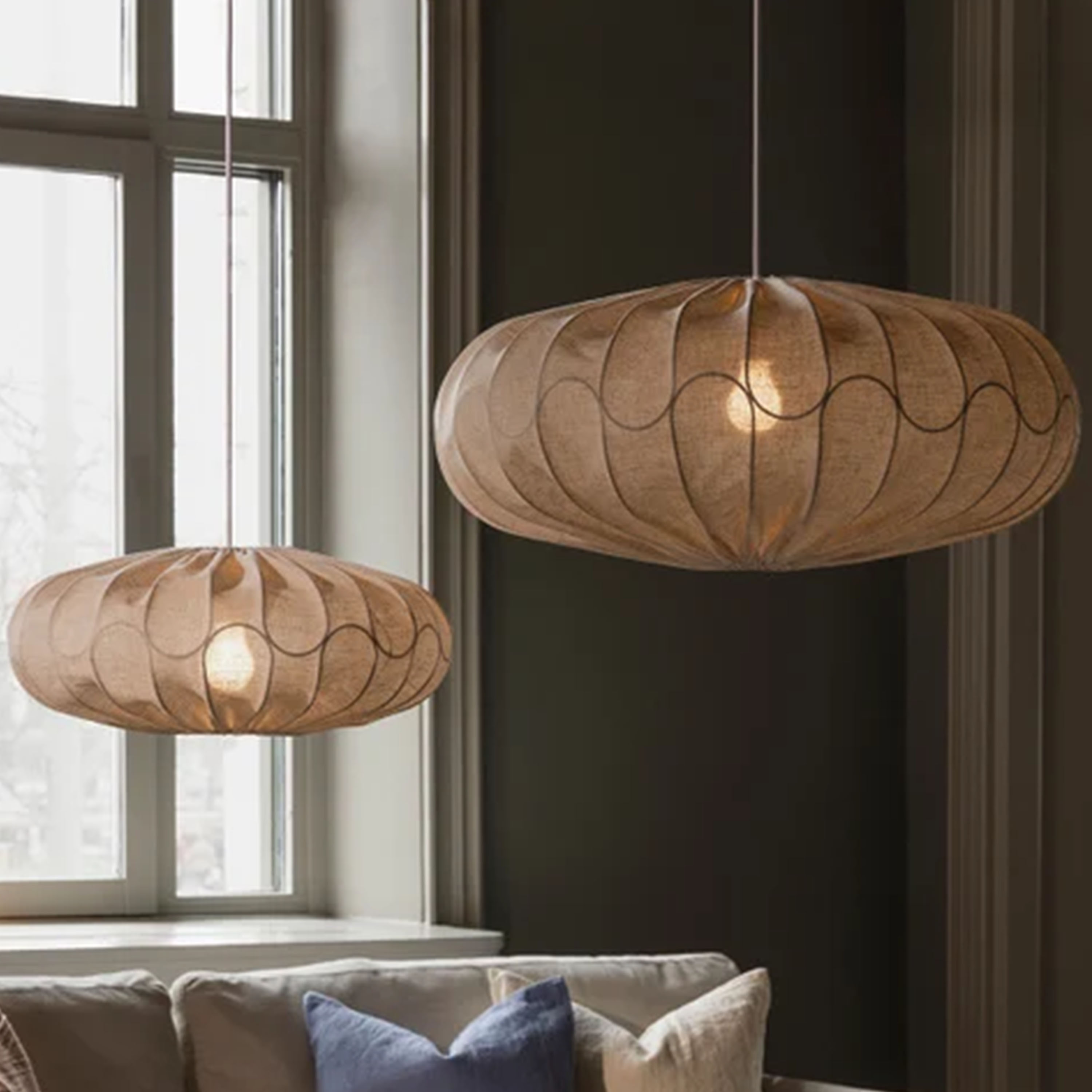 Globen Lighting Bladverk Lampeskjerm Beige Ø50