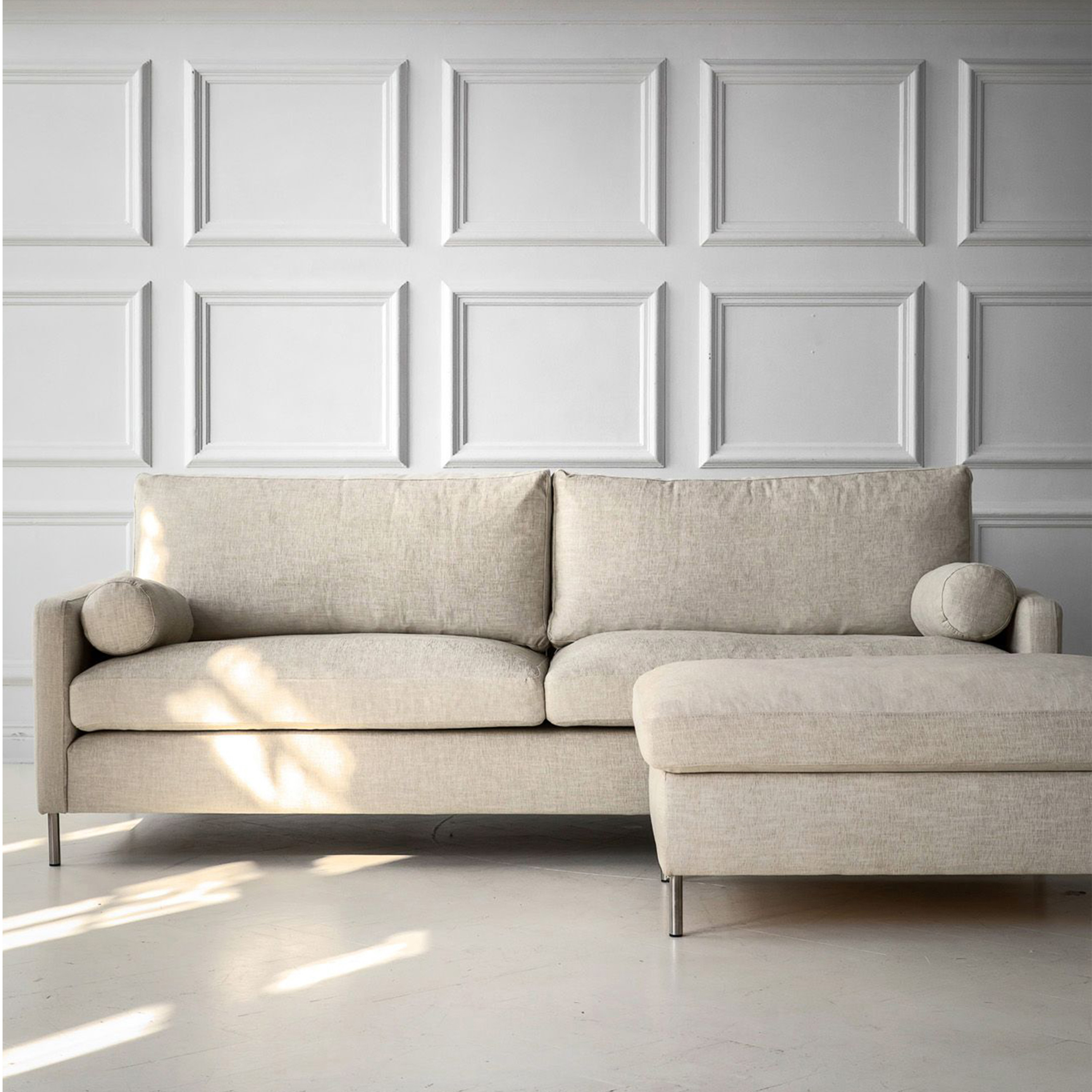 Sleepo Collection Åre 4-istuttava Sohva Beige 257cm