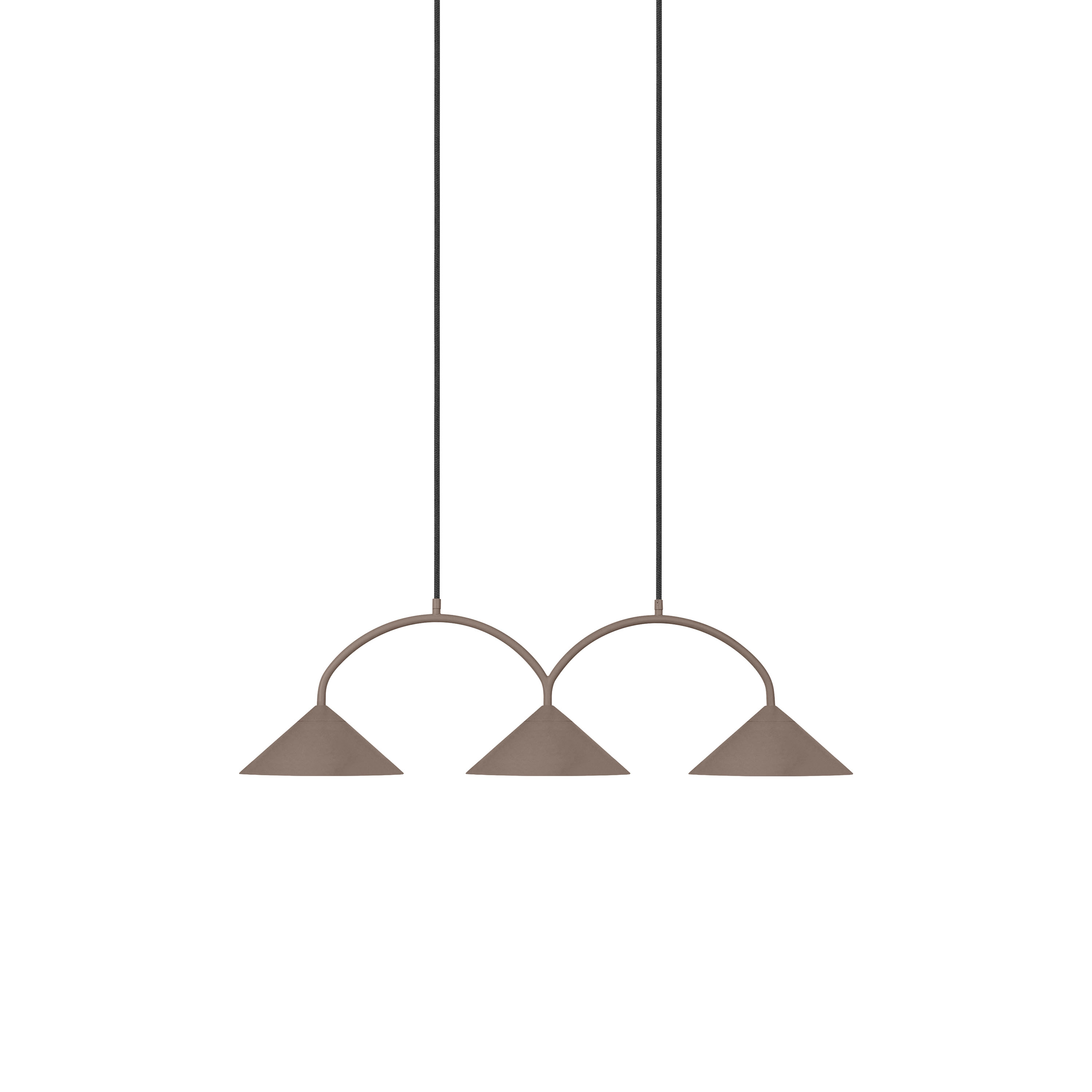 Curve 3 Taklampa Mocha