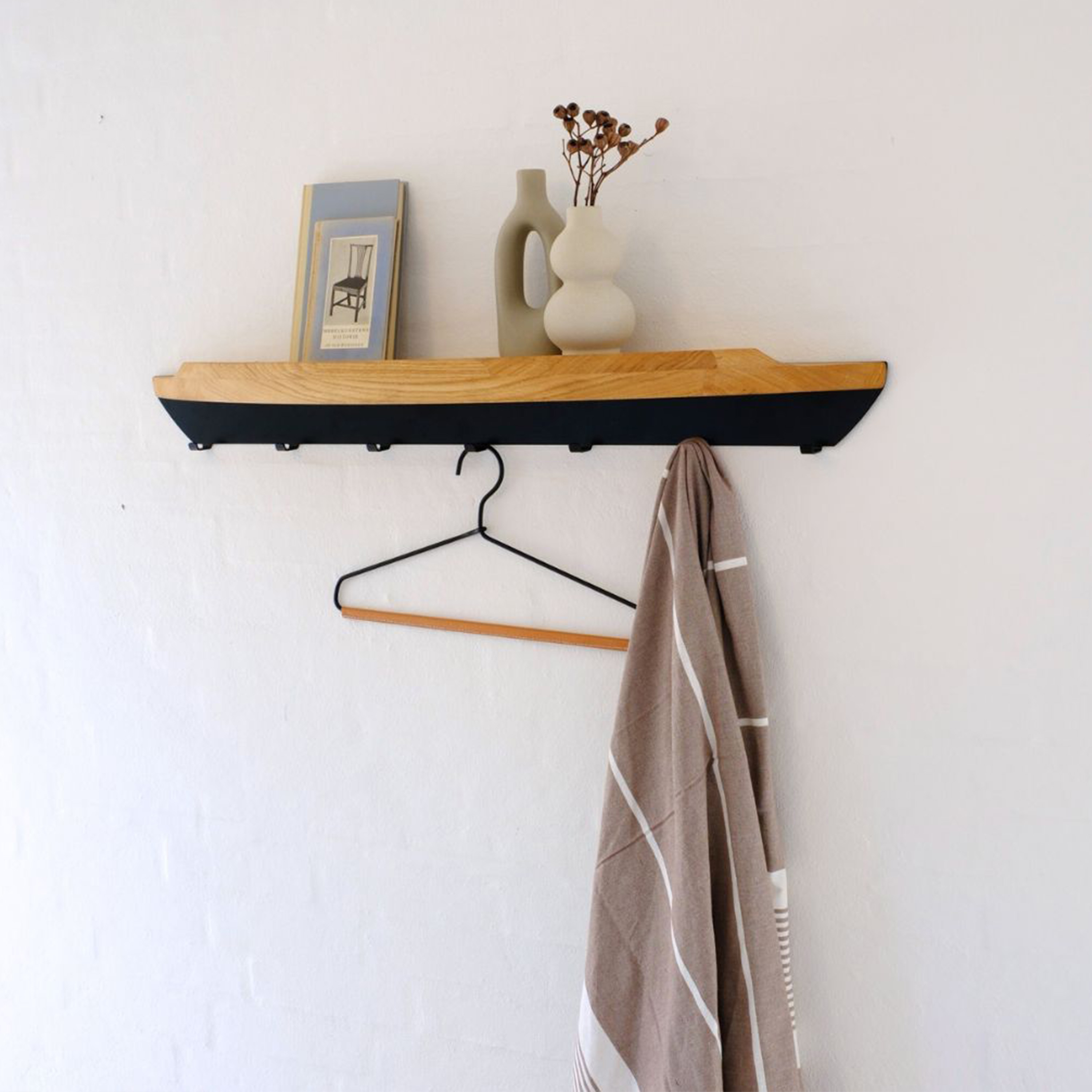 Aakjaer Furniture Arcus Kleshenger Black Metal 90cm