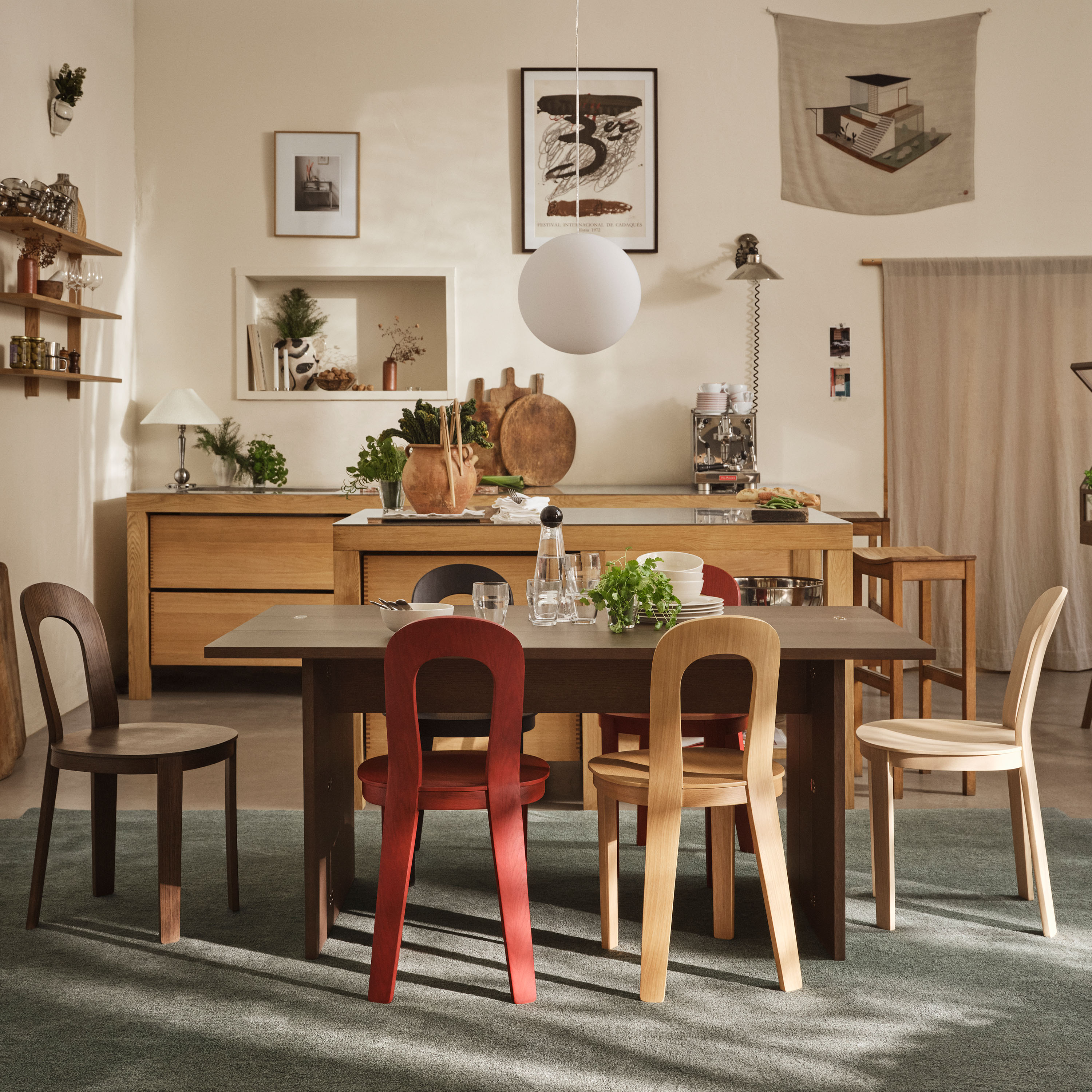 Design House Stockholm Flip Bord Dark Oak 90x160