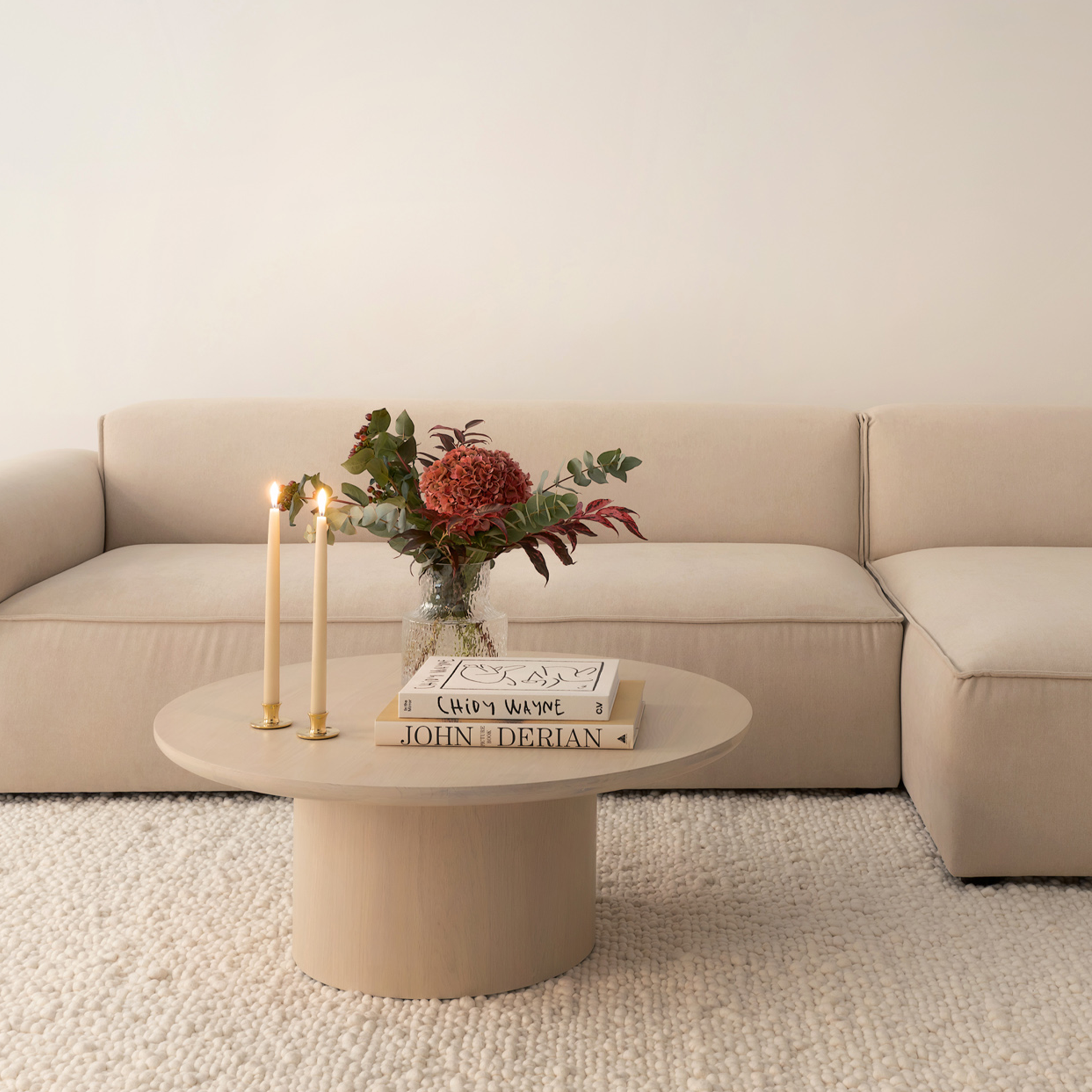 Sleepo Collection Gia Sofabord Hvitoljet Eik 90 cm