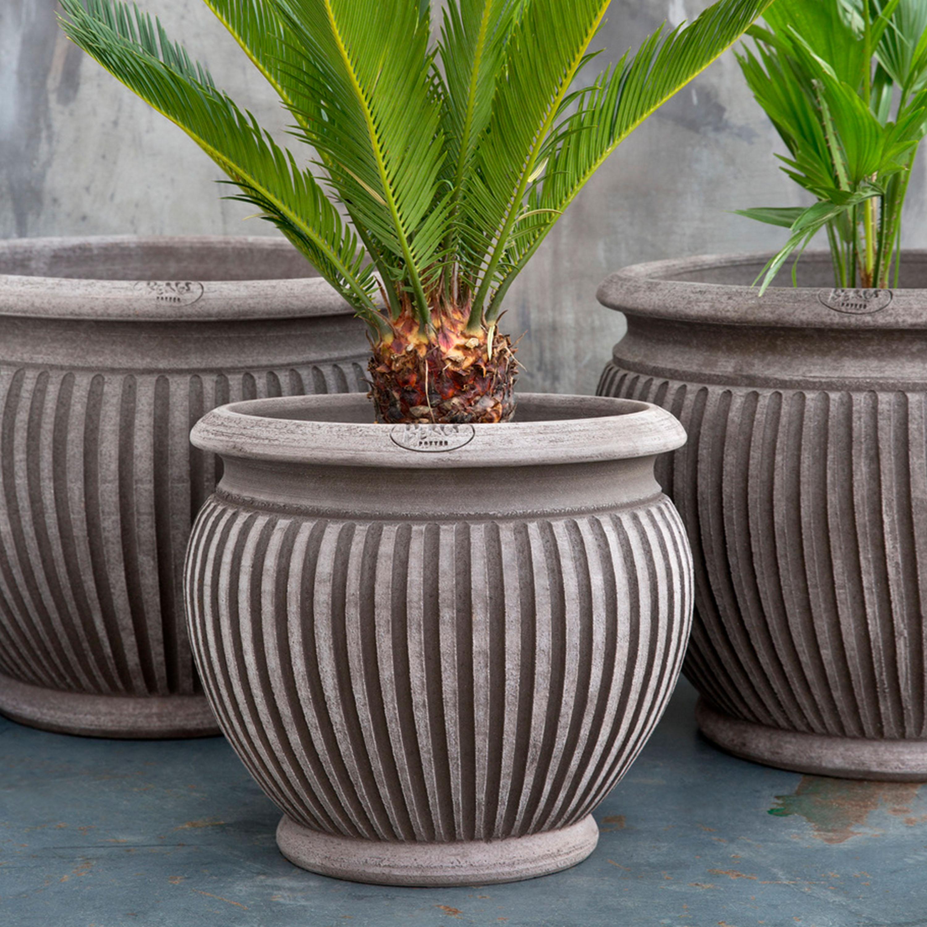 Bergs Potter Piccolina Ruukku Raaka Harmaa Terrakotta Ø35