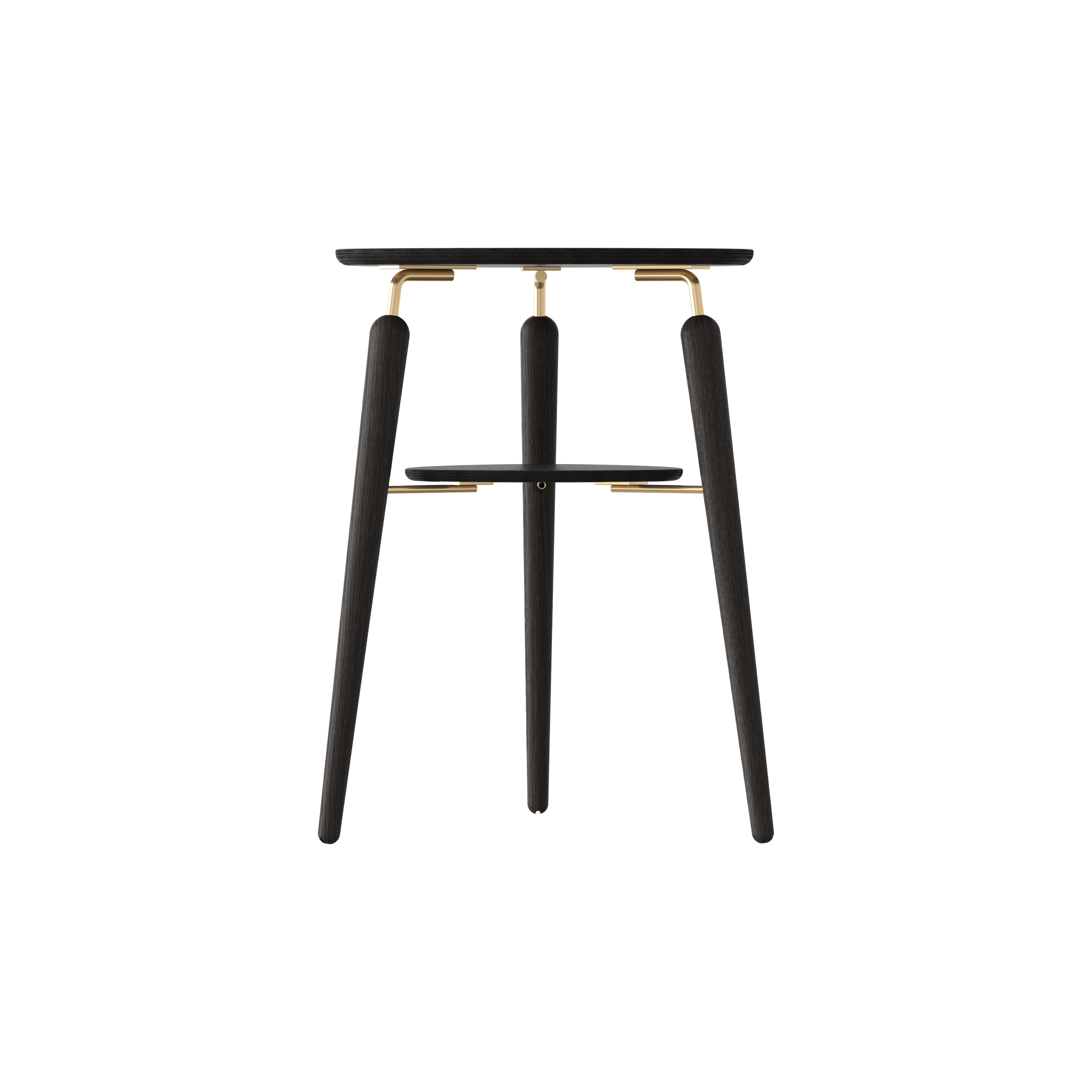 Umage - My Spot Sidobord Black Oak/Brass - Svart
