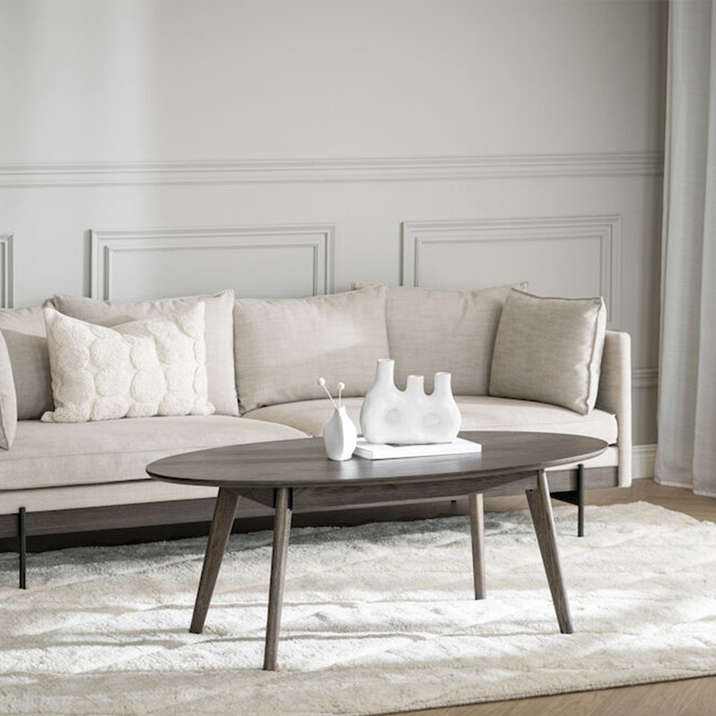 Rowico Home Yumi Couchtisch Braun 130cm