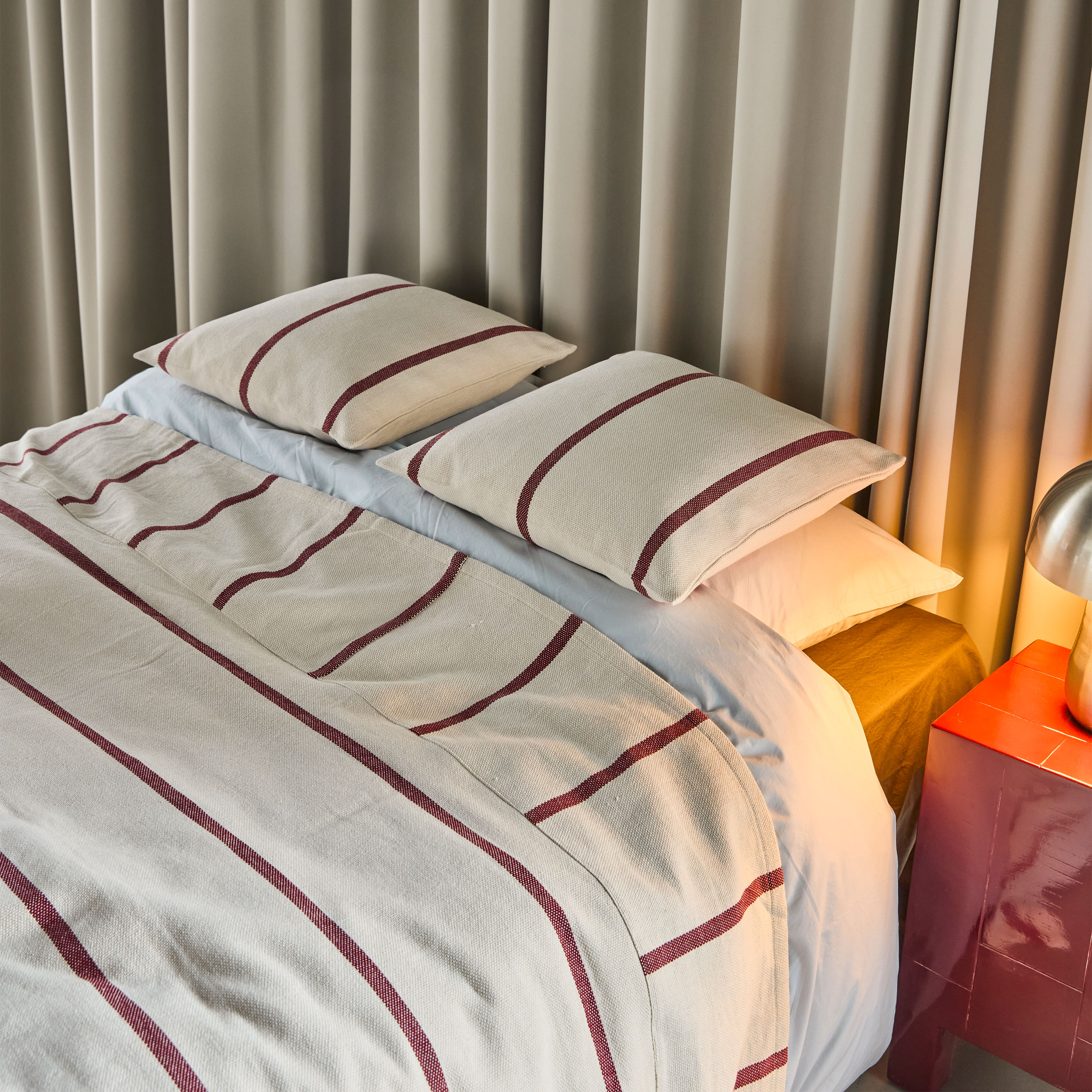 House Doctor Nula Pyntepute Off-White/Brun 50x50