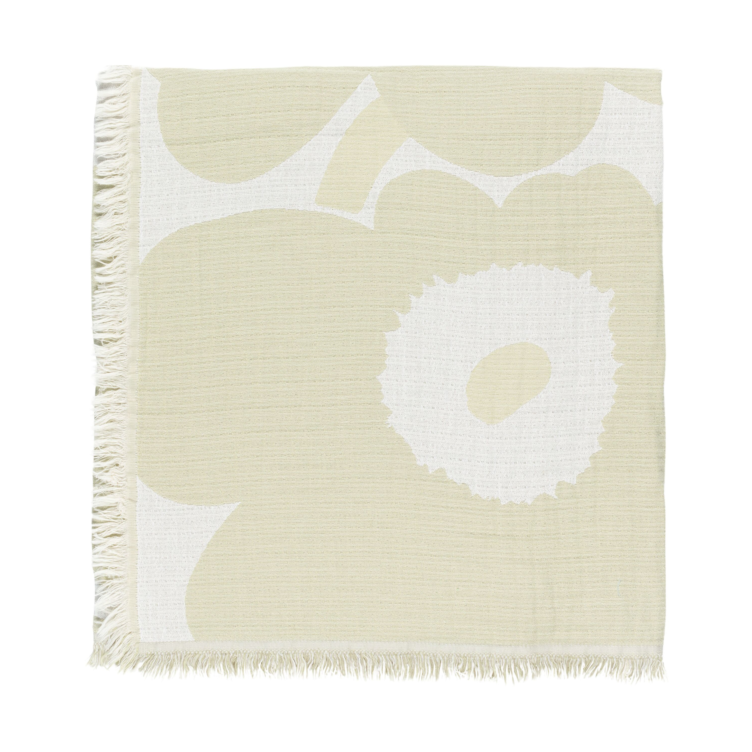 Marimekko - Unikko Pläd Off White/White 150x220 - Vit