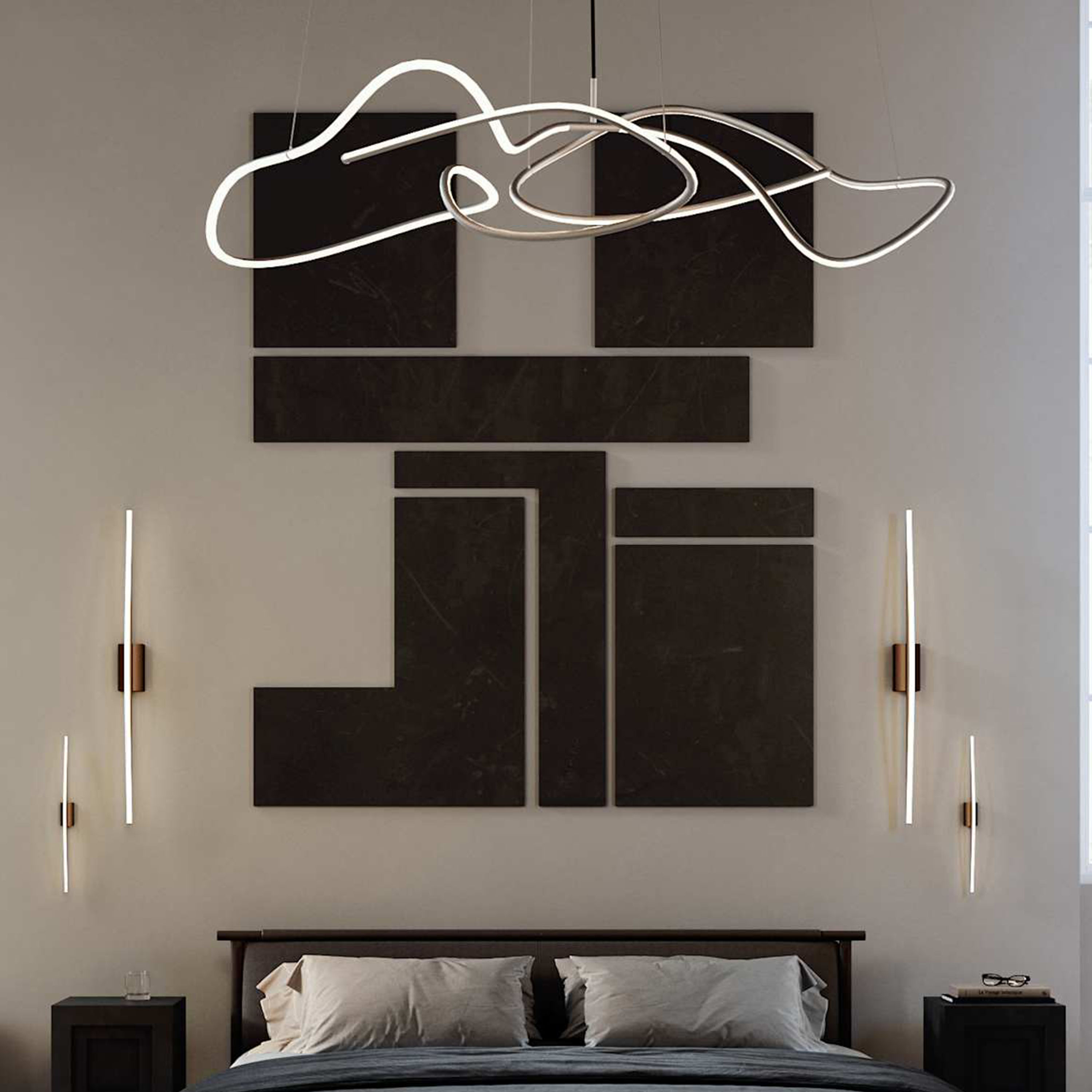 101 Copenhagen Bow Vegglampe Bronse Mini 50 cm