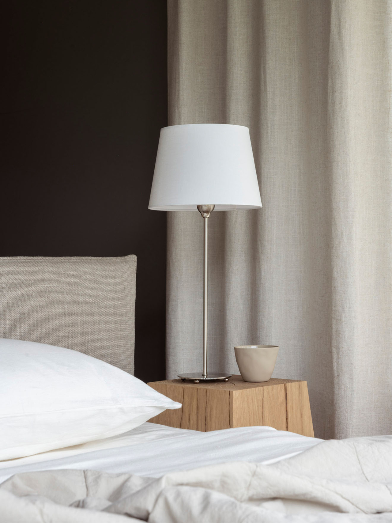 Watt &amp; Veke Line Lampunjalka Matt Chrome 45cm