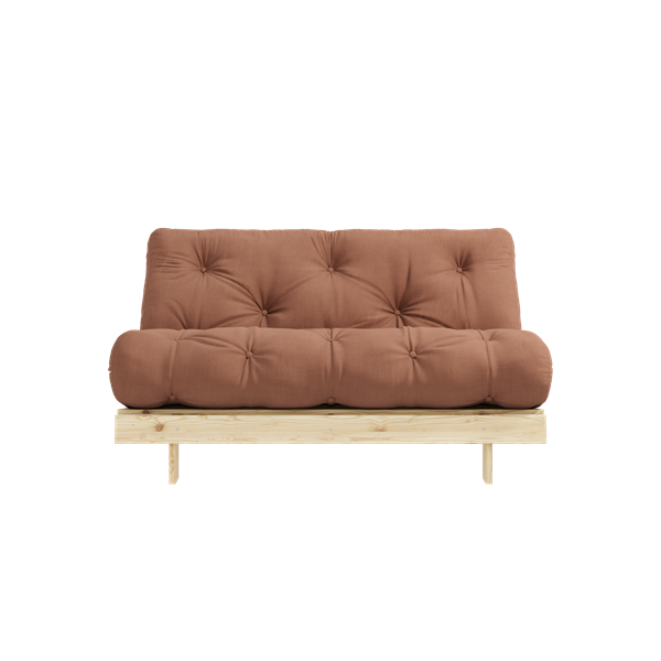 Karup Design Roots Bäddsoffa Natur/Clay Brown 140cm