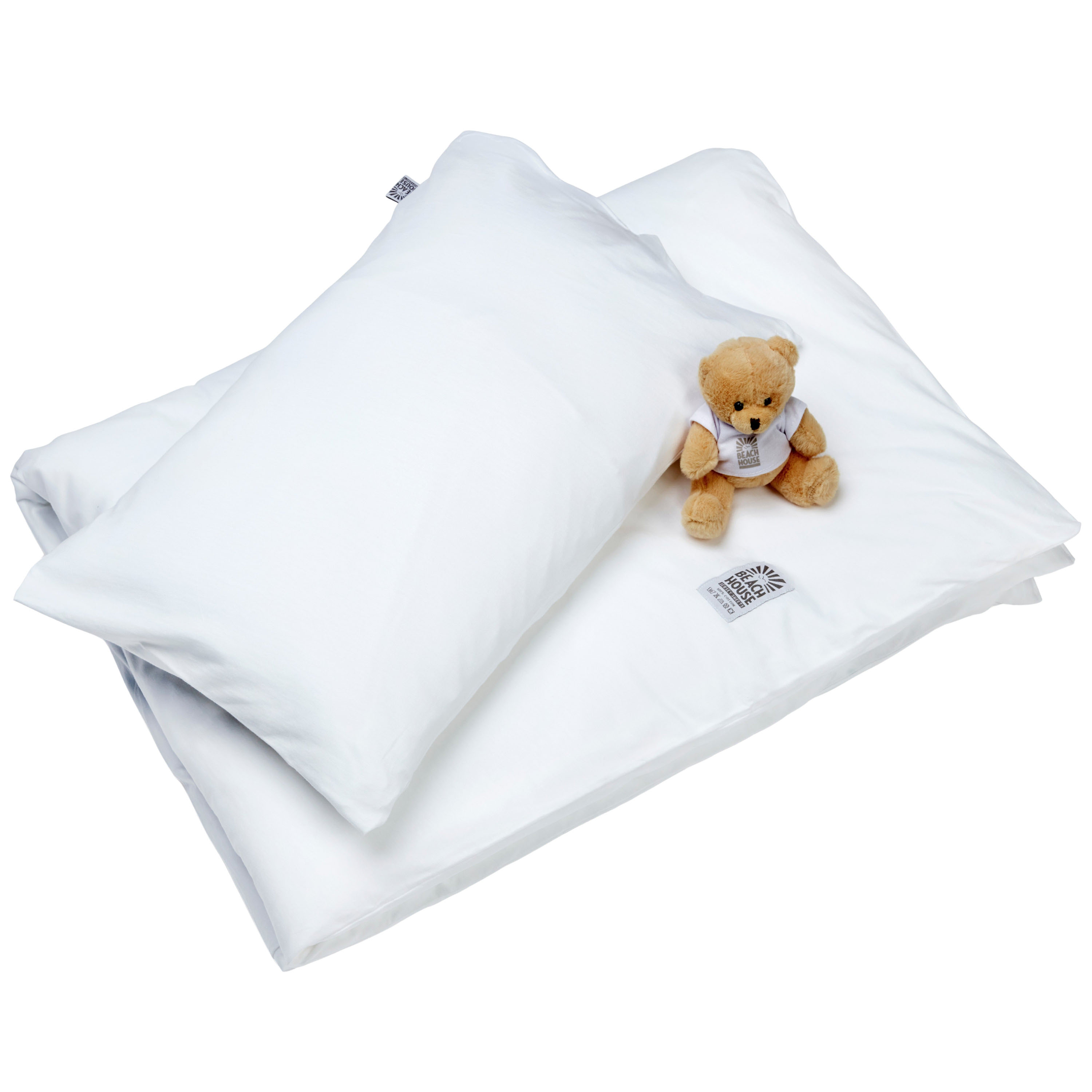 Babby Bedding Plain Påslakanset Spjälsäng White