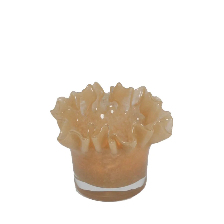 Loa Ljuslykta Beige 14cm