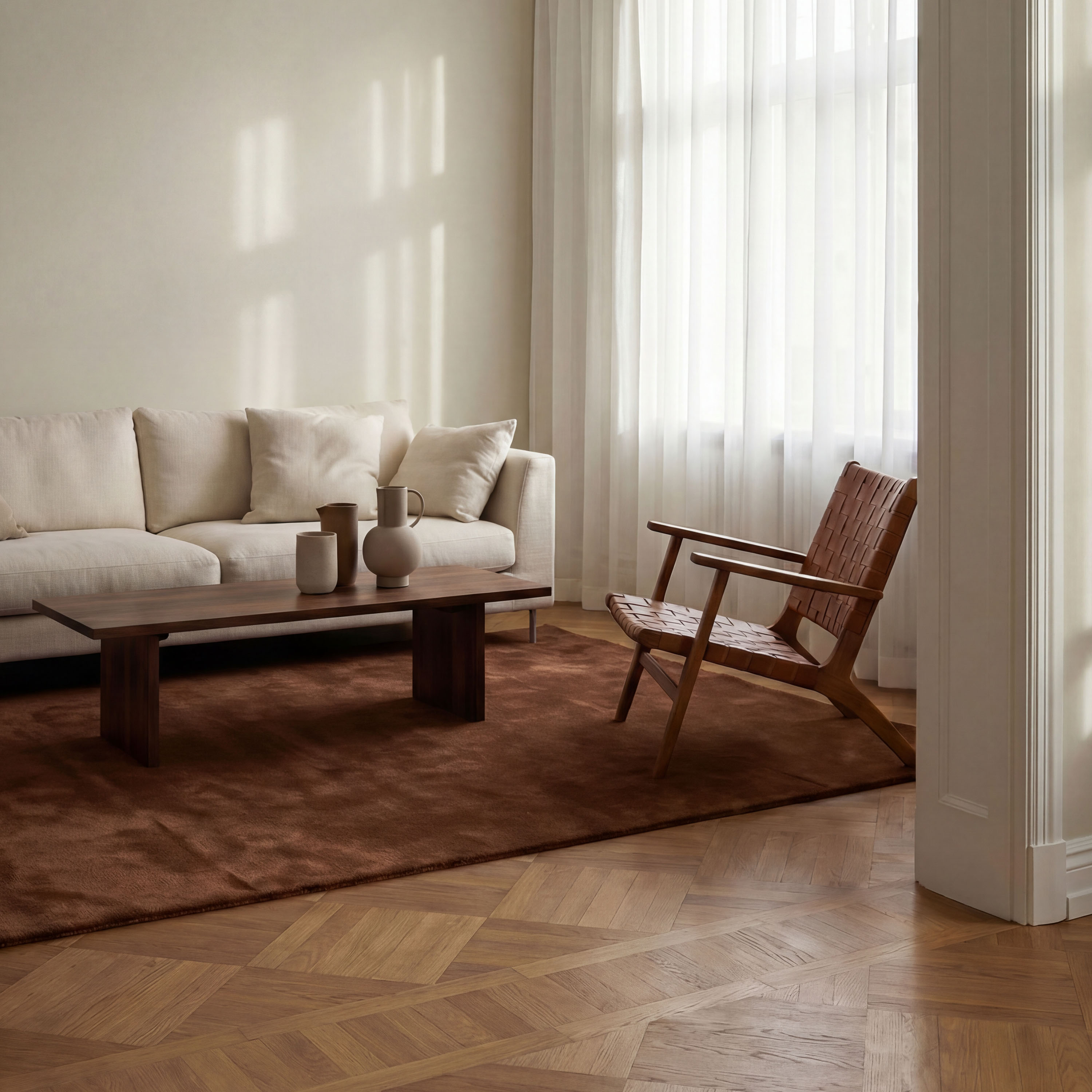 Classic Collection Solid Ullmatta Rust 170x230