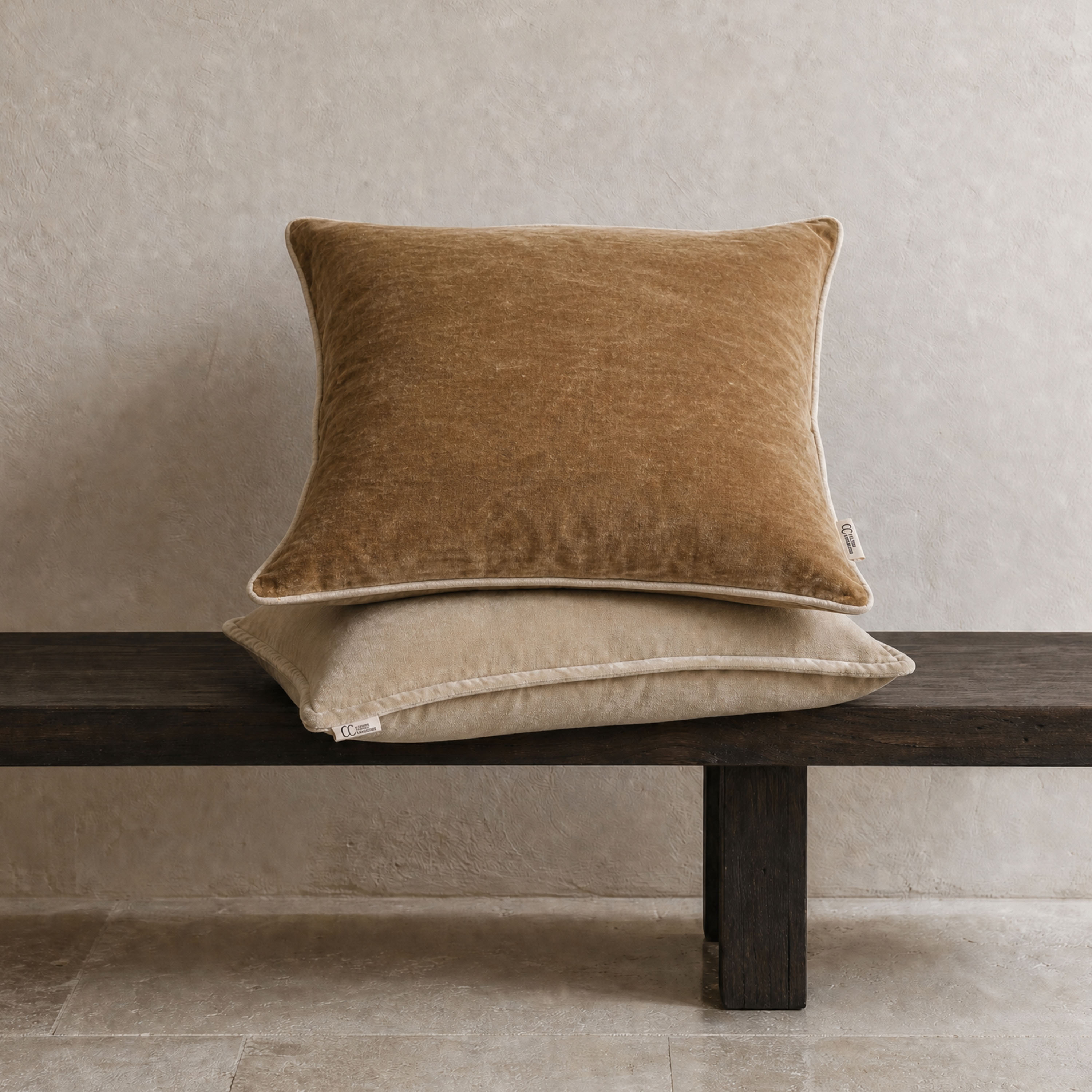 Classic Collection Velvet Stonewash Kuddfodral Gold 50x50