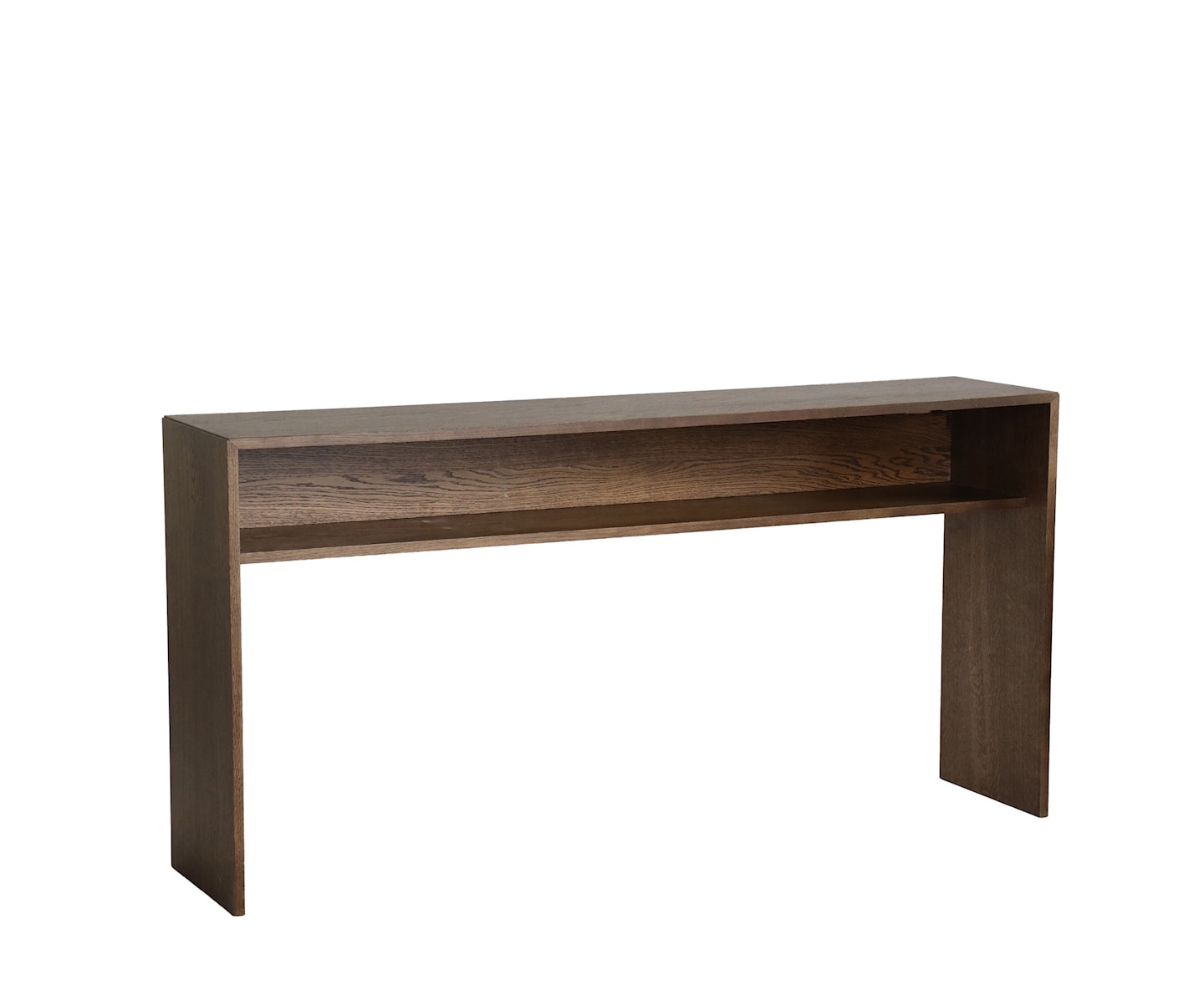 Esme Konsollbord med Hylle Brunbeiset Eik 160cm