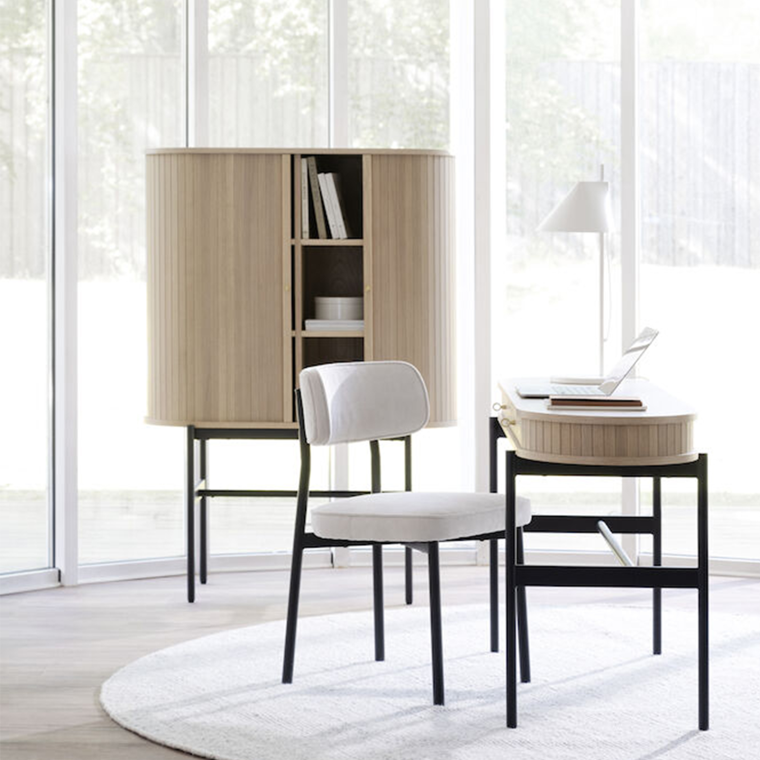 Rowico Home Haddington Skåp Vitpigmenterad/Svart102cm