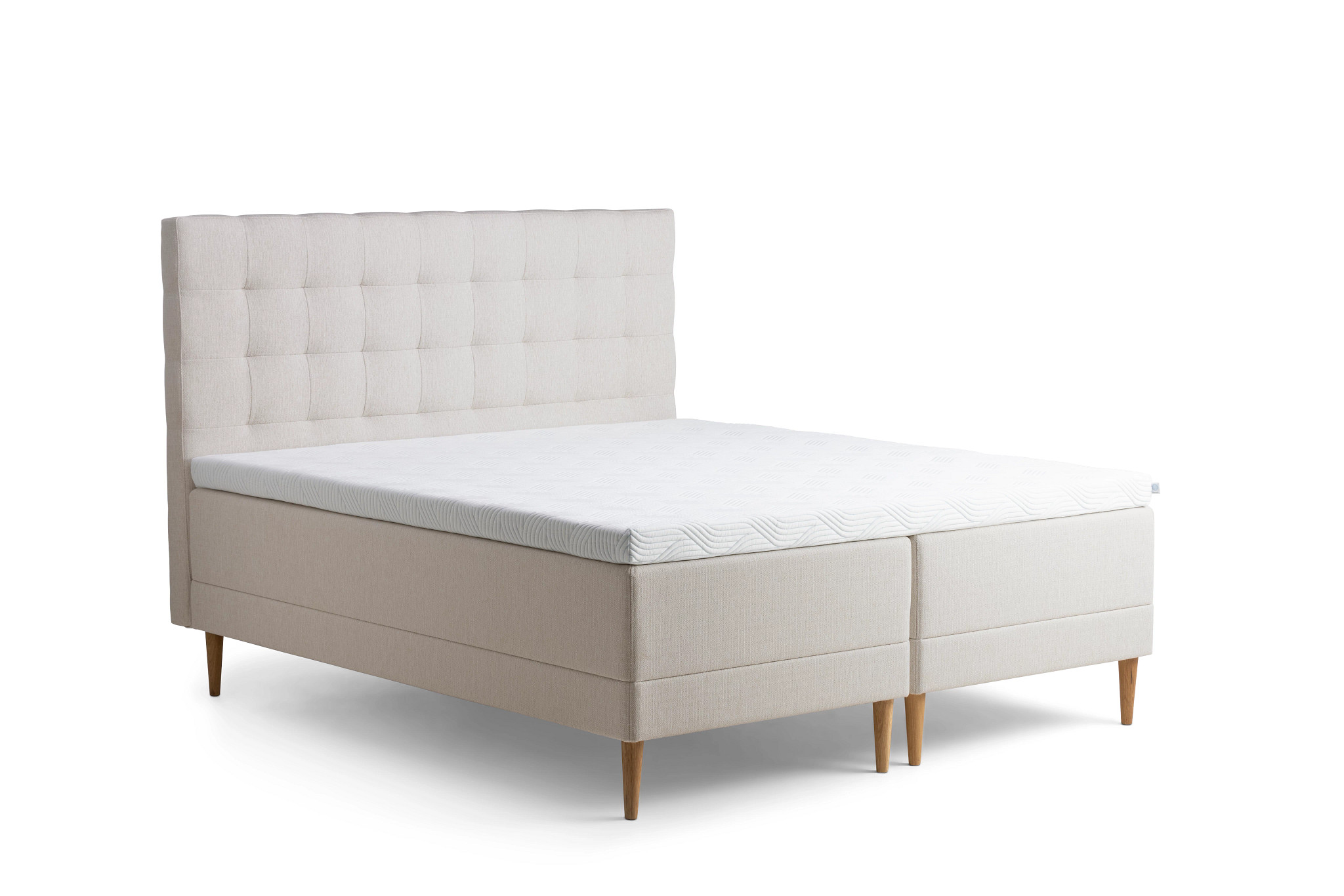 Tempur Promise Ramsäng Ivory 90x200 Pro Plus SmartCool 8cm Mjuk Rundat Ekben 19cm