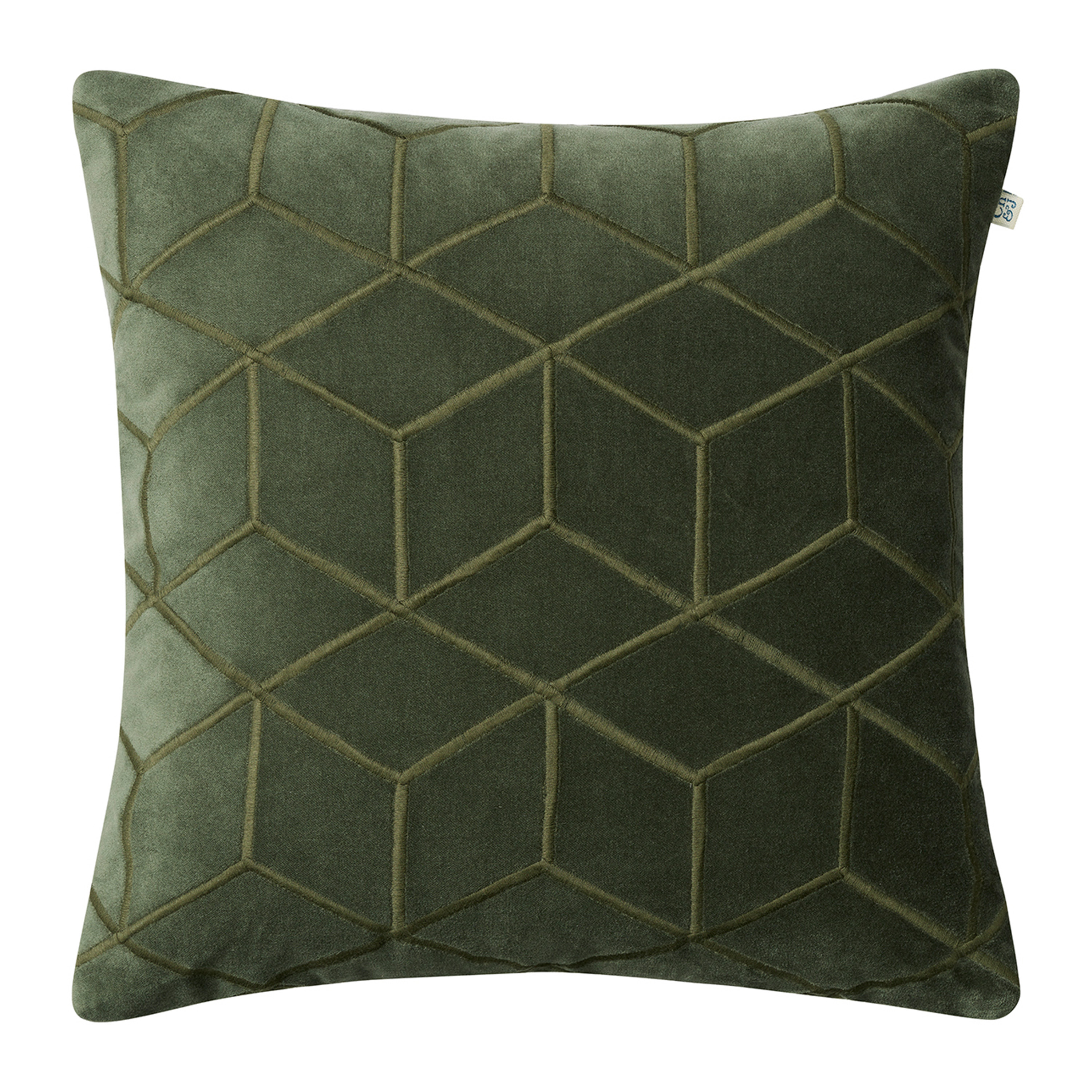 Vir Kuddfodral Sammet Forest Green 50x50