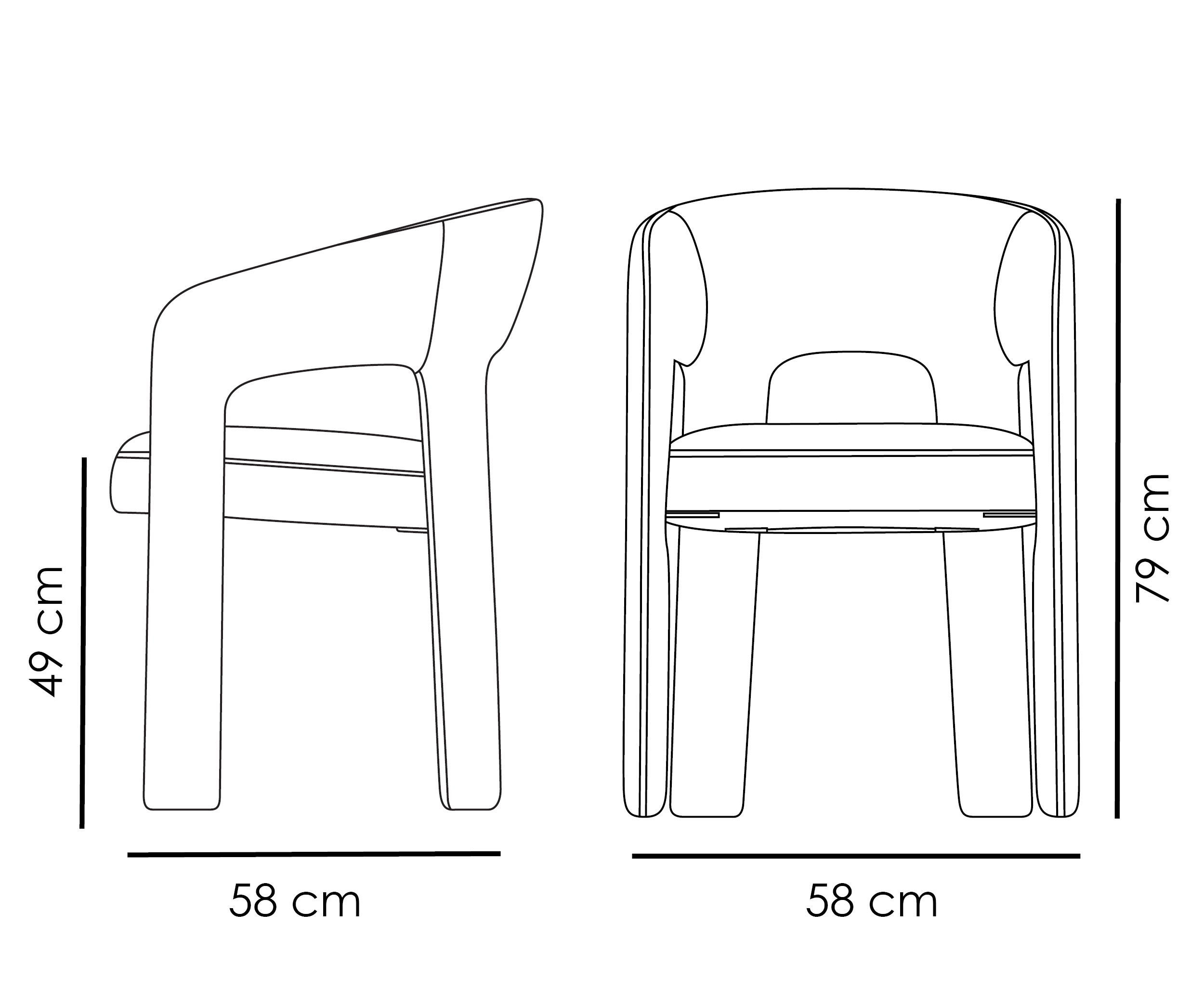 Dan Form Splendor Tuoli Simply Beige Bouclé
