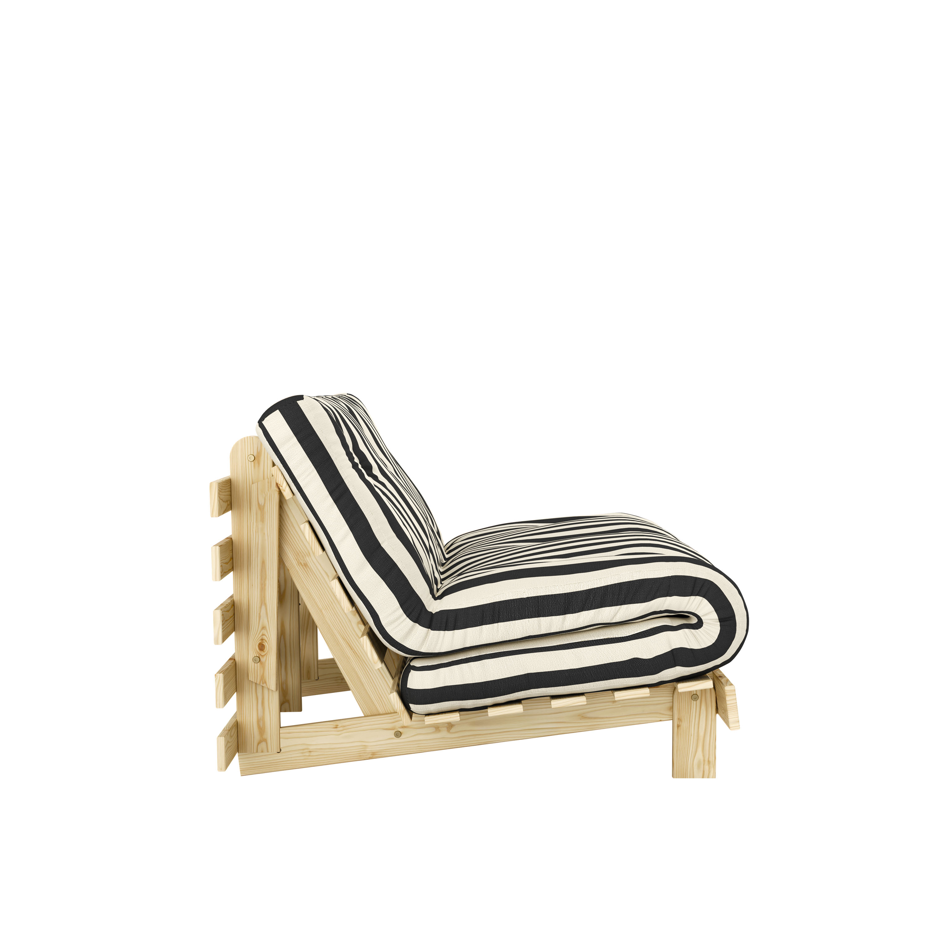 Karup Design Roots Bäddsoffa Natur/Black White 140cm