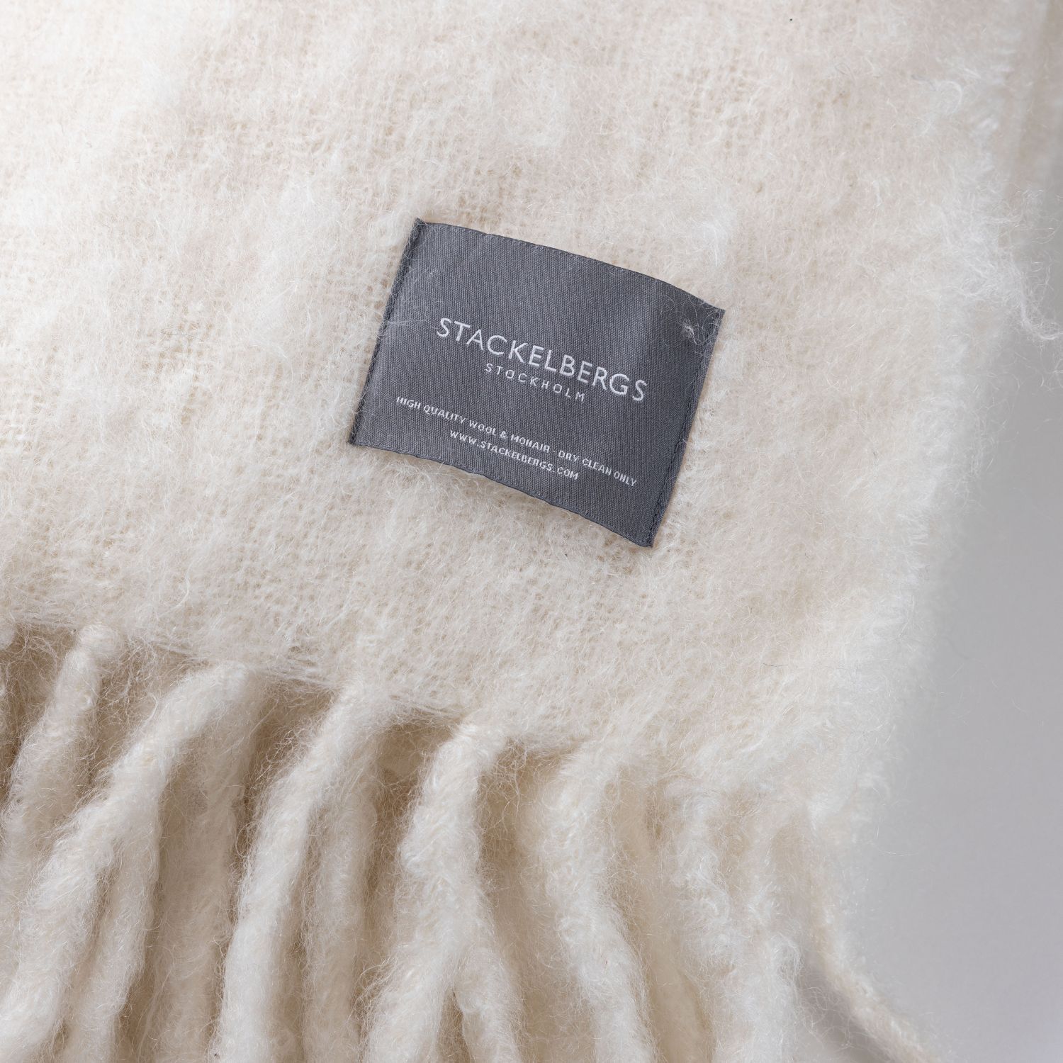 Stackelbergs Luxury Kid Mohair Pläd Pure White
