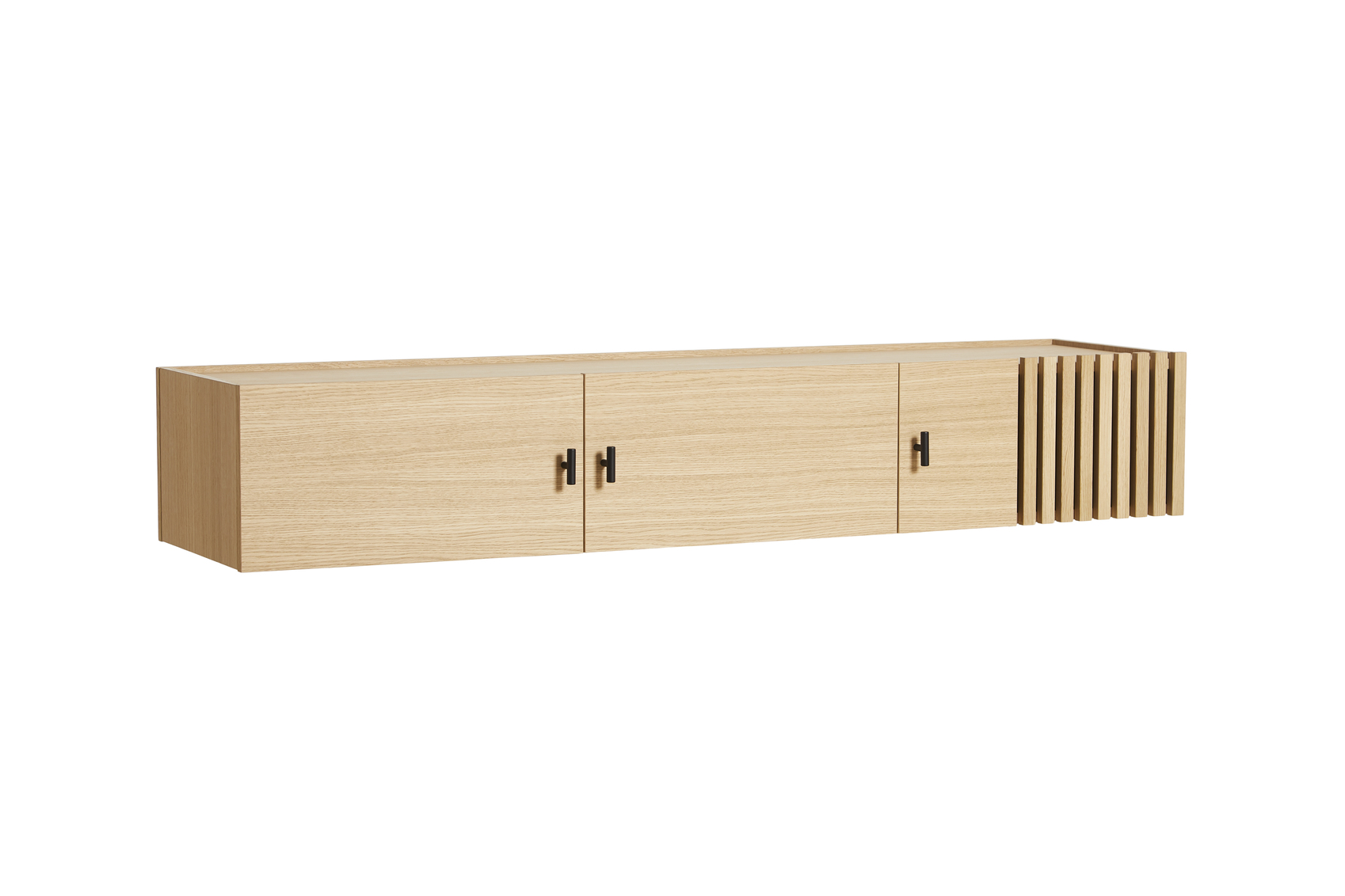 Array Väggmonterat Sideboard White Oak/Black 150cm