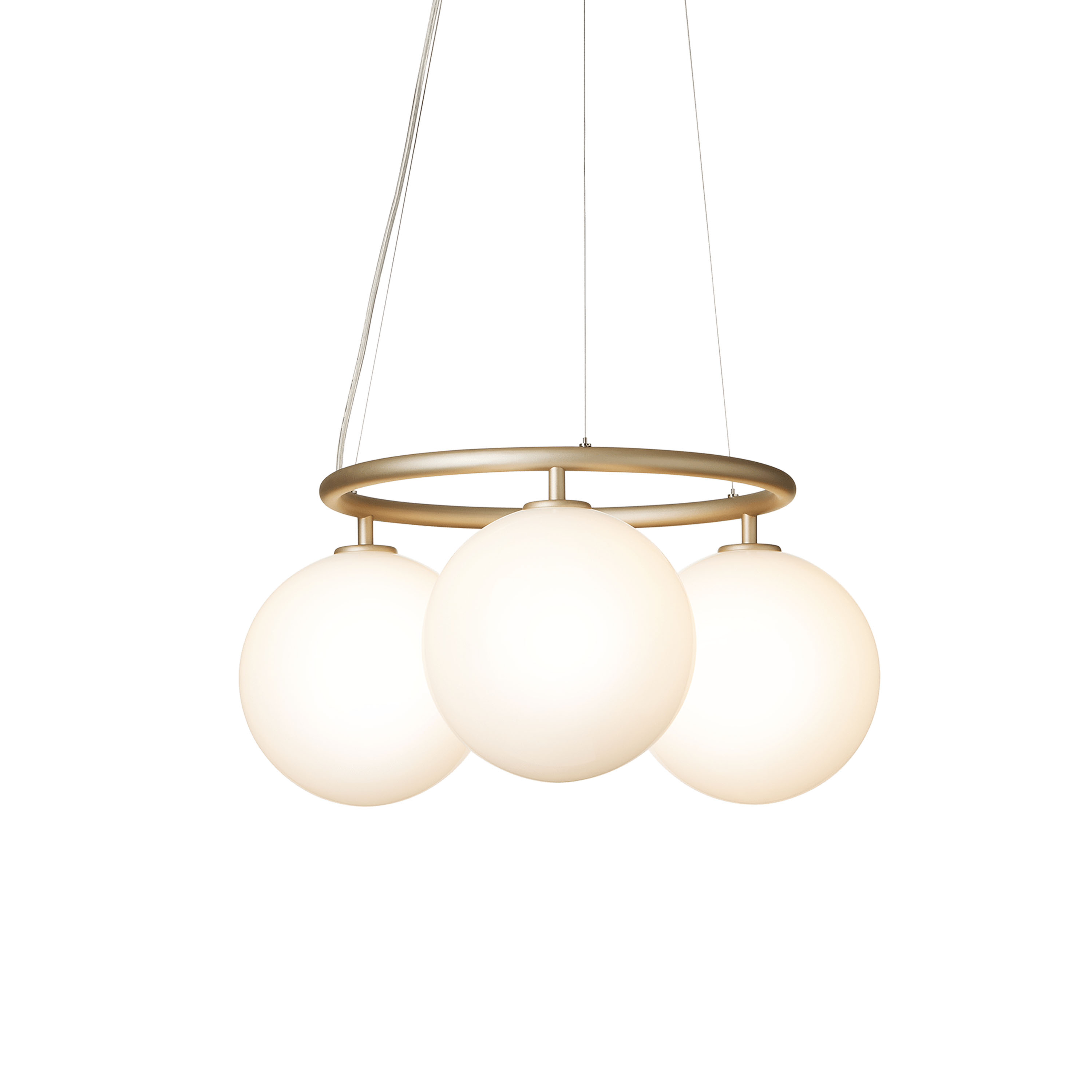 Nuura Miira 3 Circular Taklampa Brass/Opal